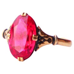 1942 Ring Rubin massiv 18K Gold Ø US 7 / 2 gr