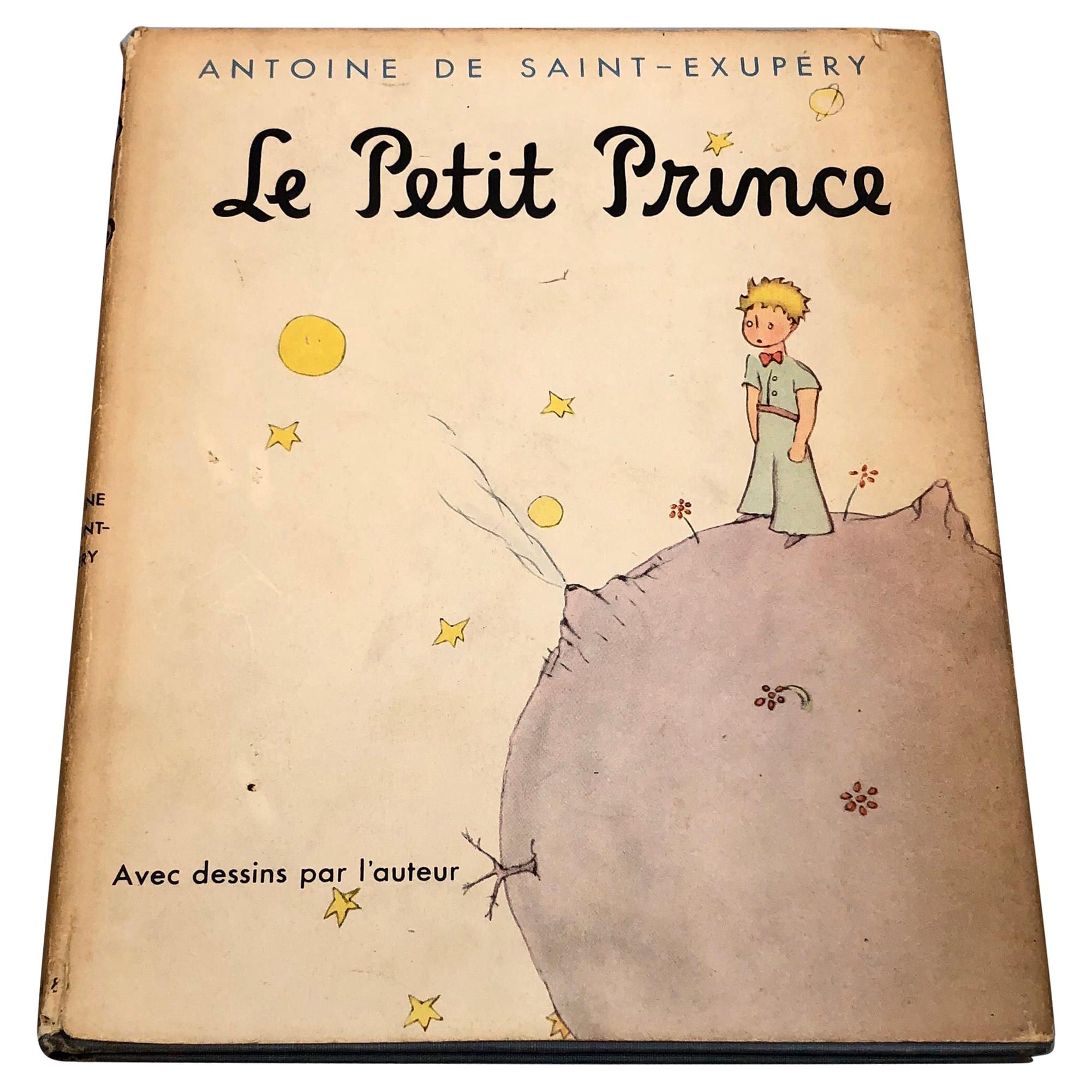 1943 Le Petit Prince Little Prince Hardcover Book French Edition Saint-Exupery For Sale