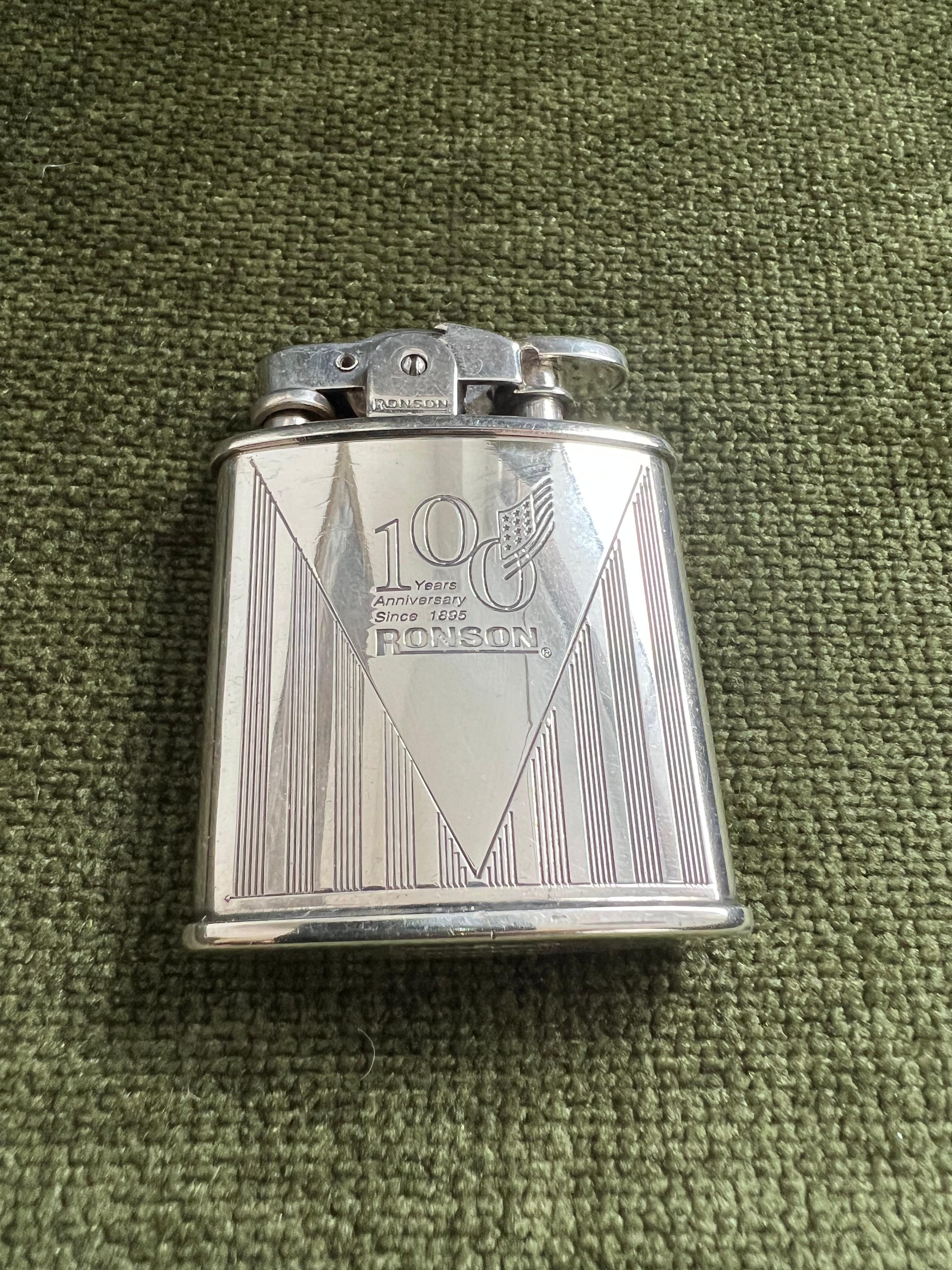 Ronson “1943” Limited Edition 100 Year Anniversary Silver Plated Vintage Lighter 4