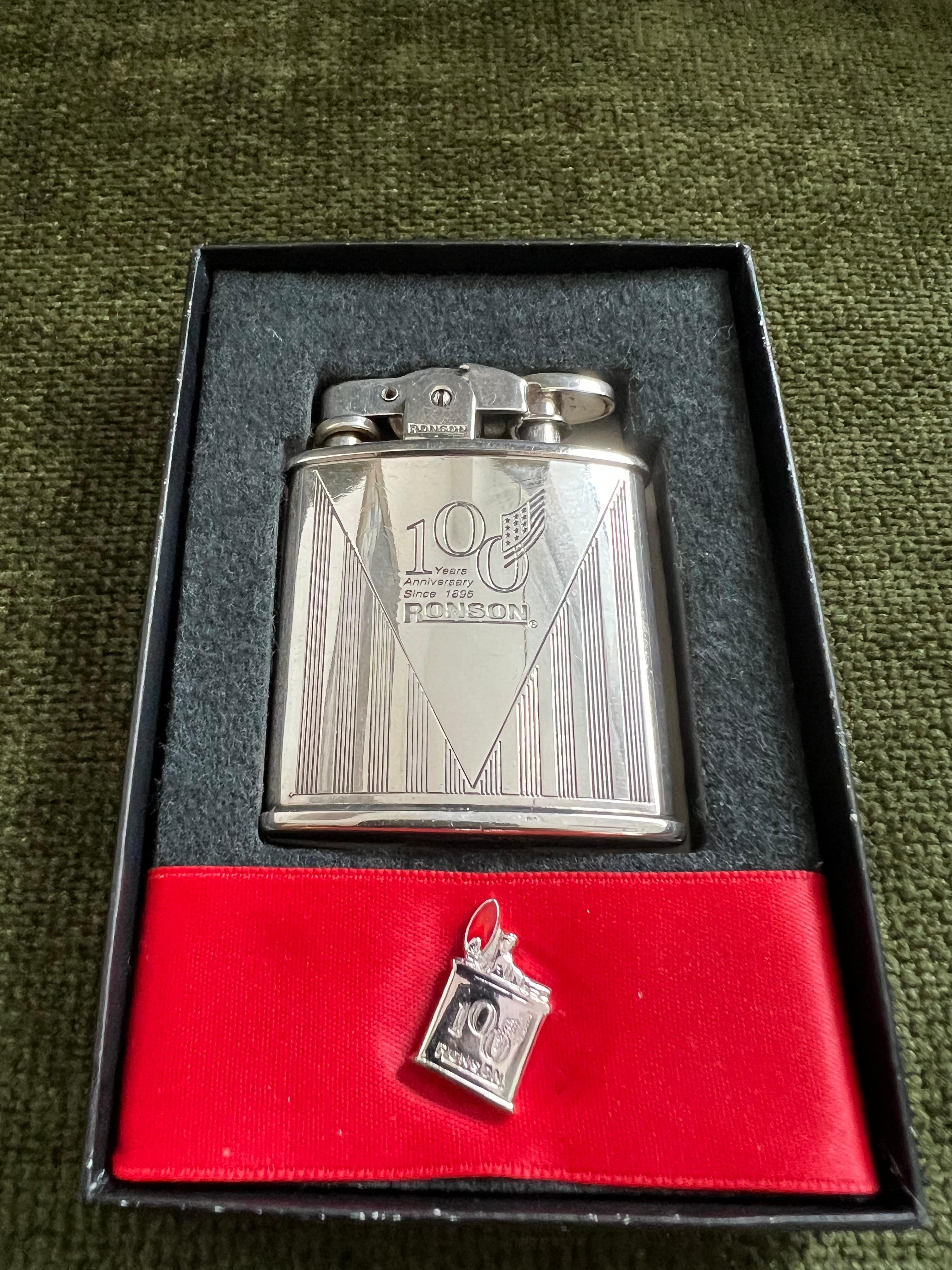 Ronson “1943” Limited Edition 100 Year Anniversary Silver Plated Vintage Lighter 5