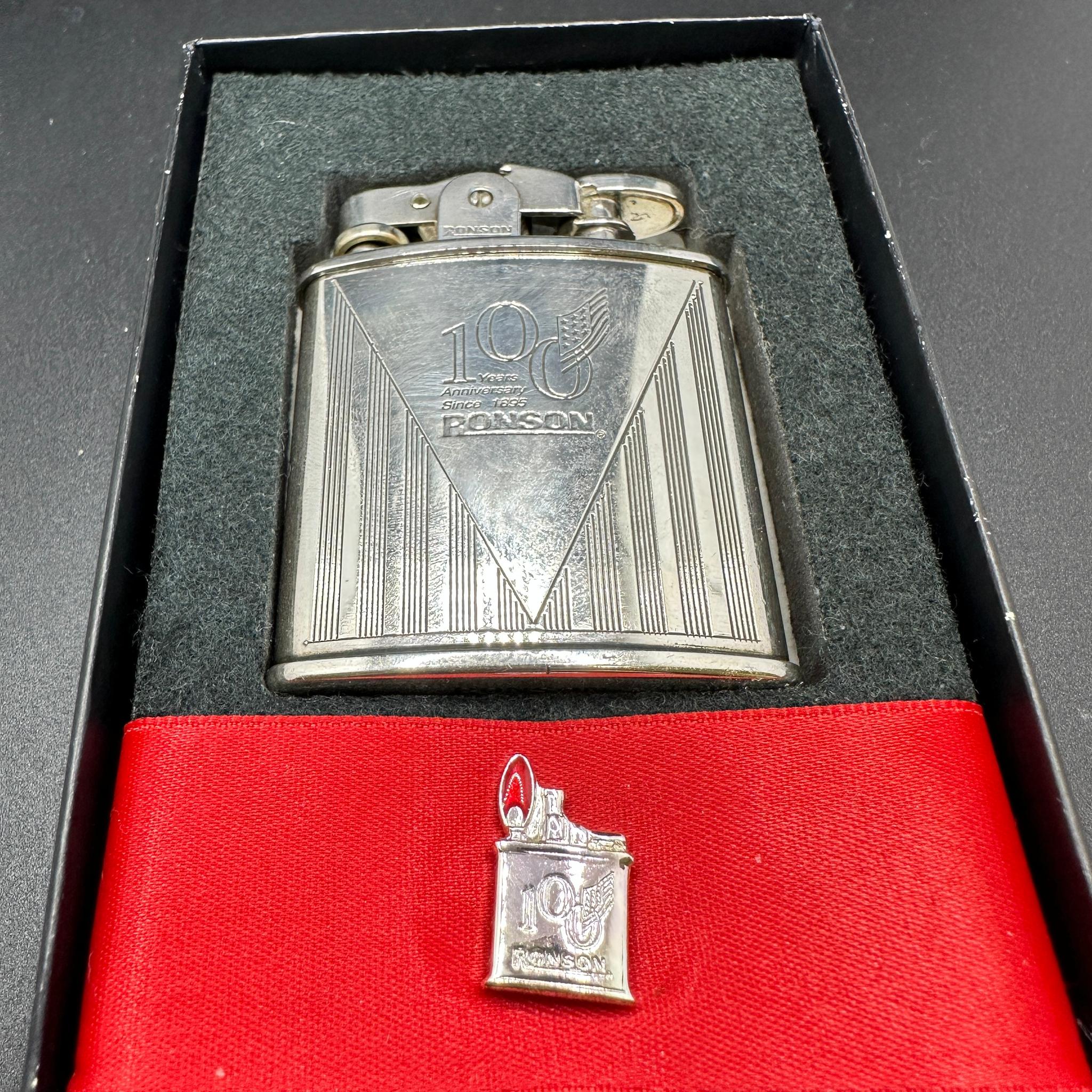 Ronson “1943” Limited Edition 100 Year Anniversary Silver Plated Vintage Lighter 1