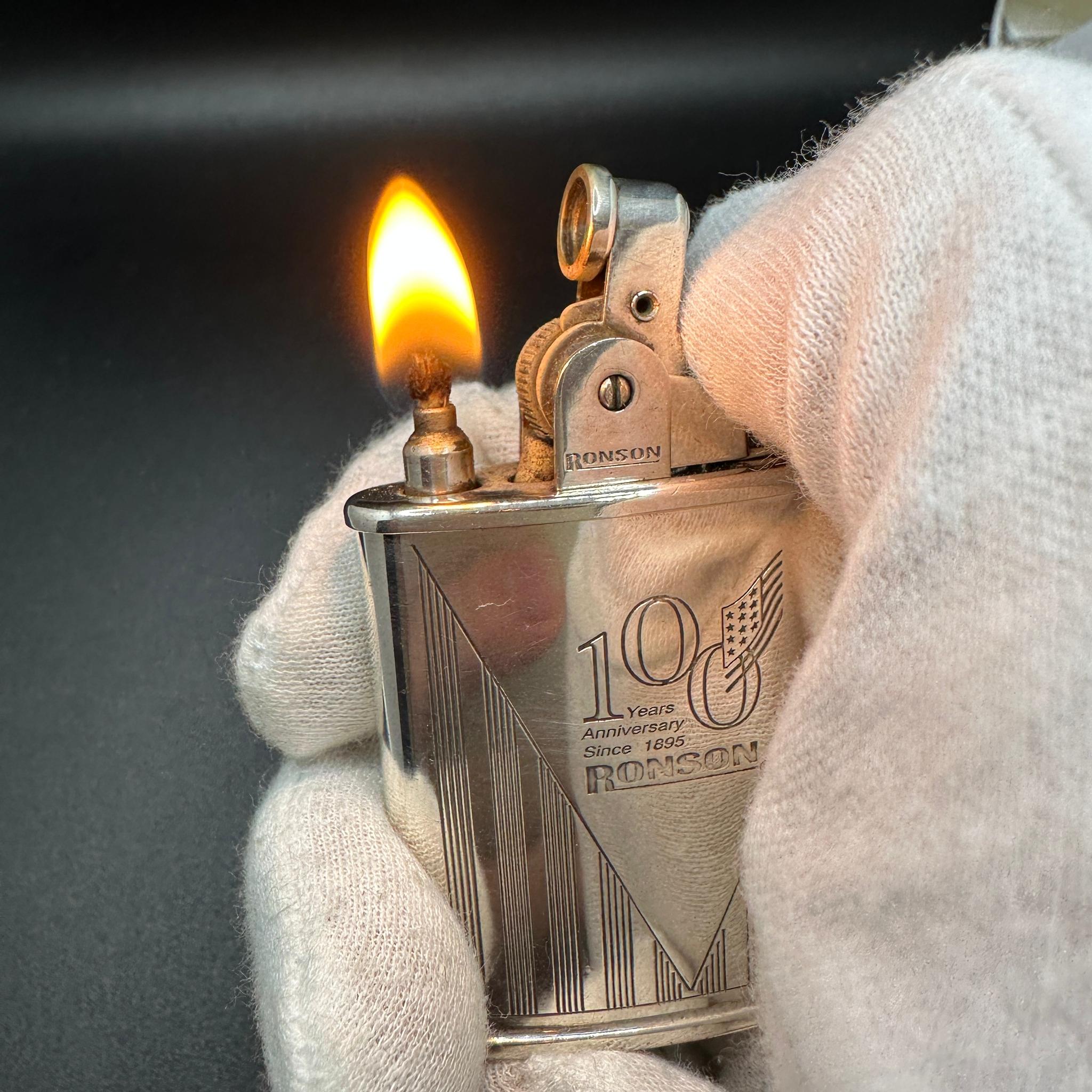 Ronson “1943” Limited Edition 100 Year Anniversary Silver Plated Vintage Lighter 2