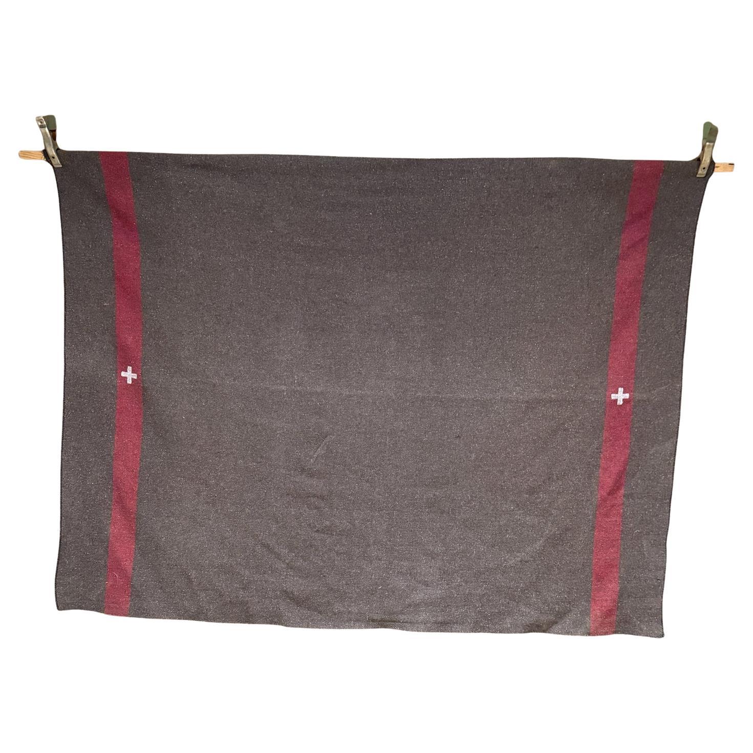 1943 Original Military Swiss Army Wool Blanket