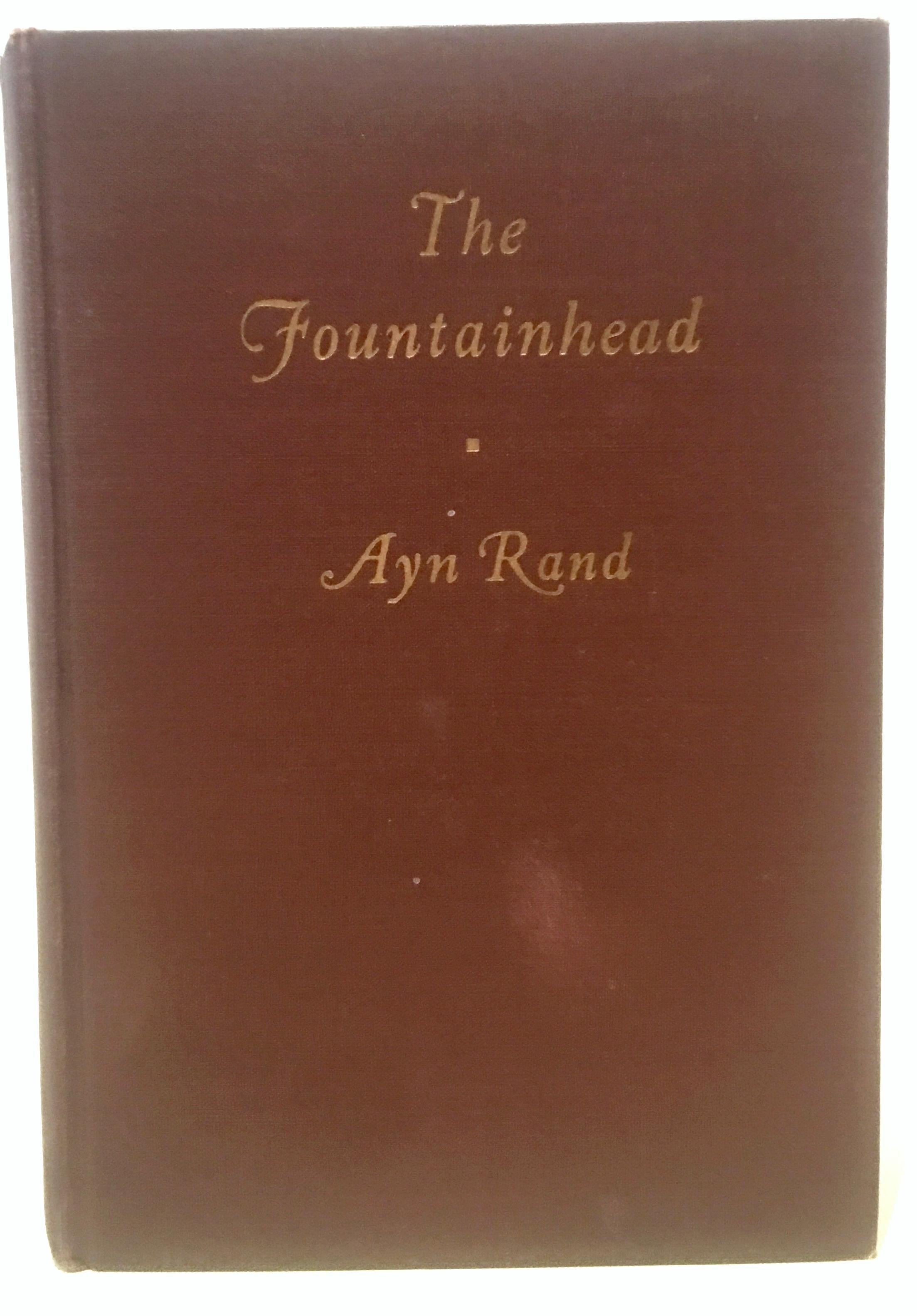 1943 ‘The Fountainhead Book by, Ayn Rand’, Blakiston Company Bobbs-MerrillI .
First Edition/Early Printing Early Edition of Rand’s classic “The Fountainhead”. This book has all first edition points- It is not marked First Edition - it could be 1st