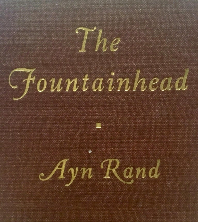 1st Edition The Fountainhead Book by, Ayn Rand', Blakiston Company