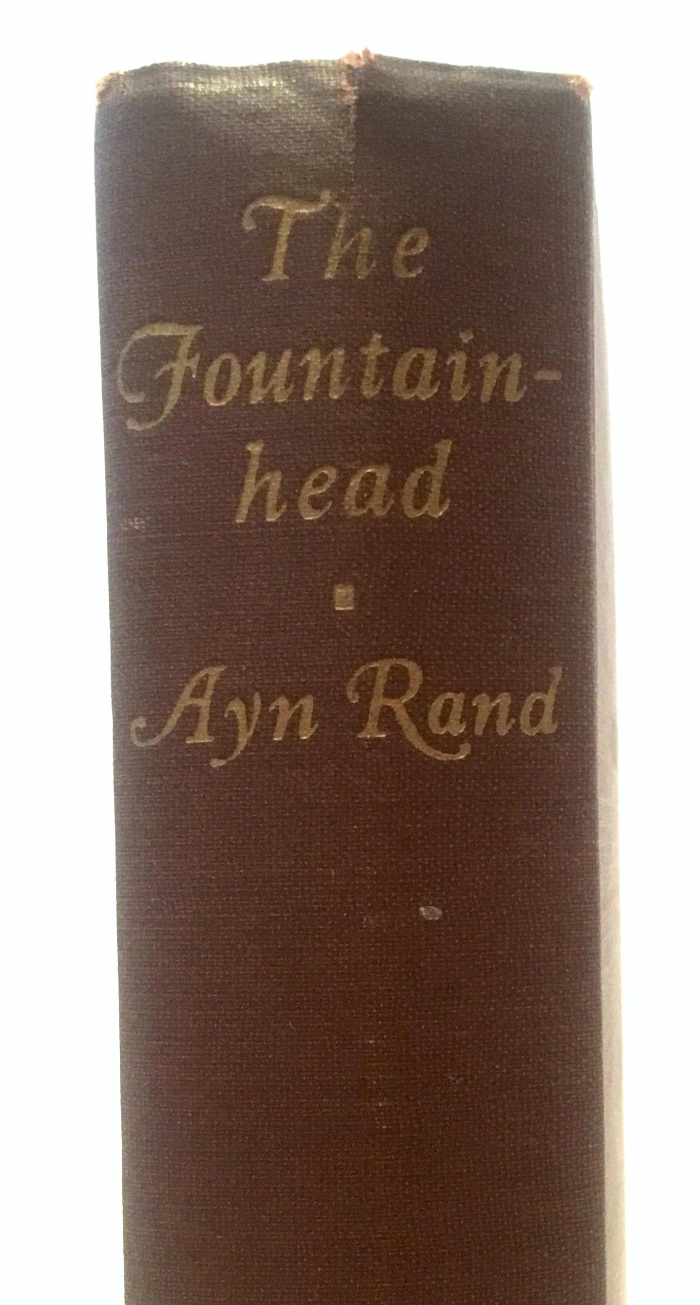Fabric 1st Edition The Fountainhead Book by, Ayn Rand', Blakiston Company Bobbs-Merrill