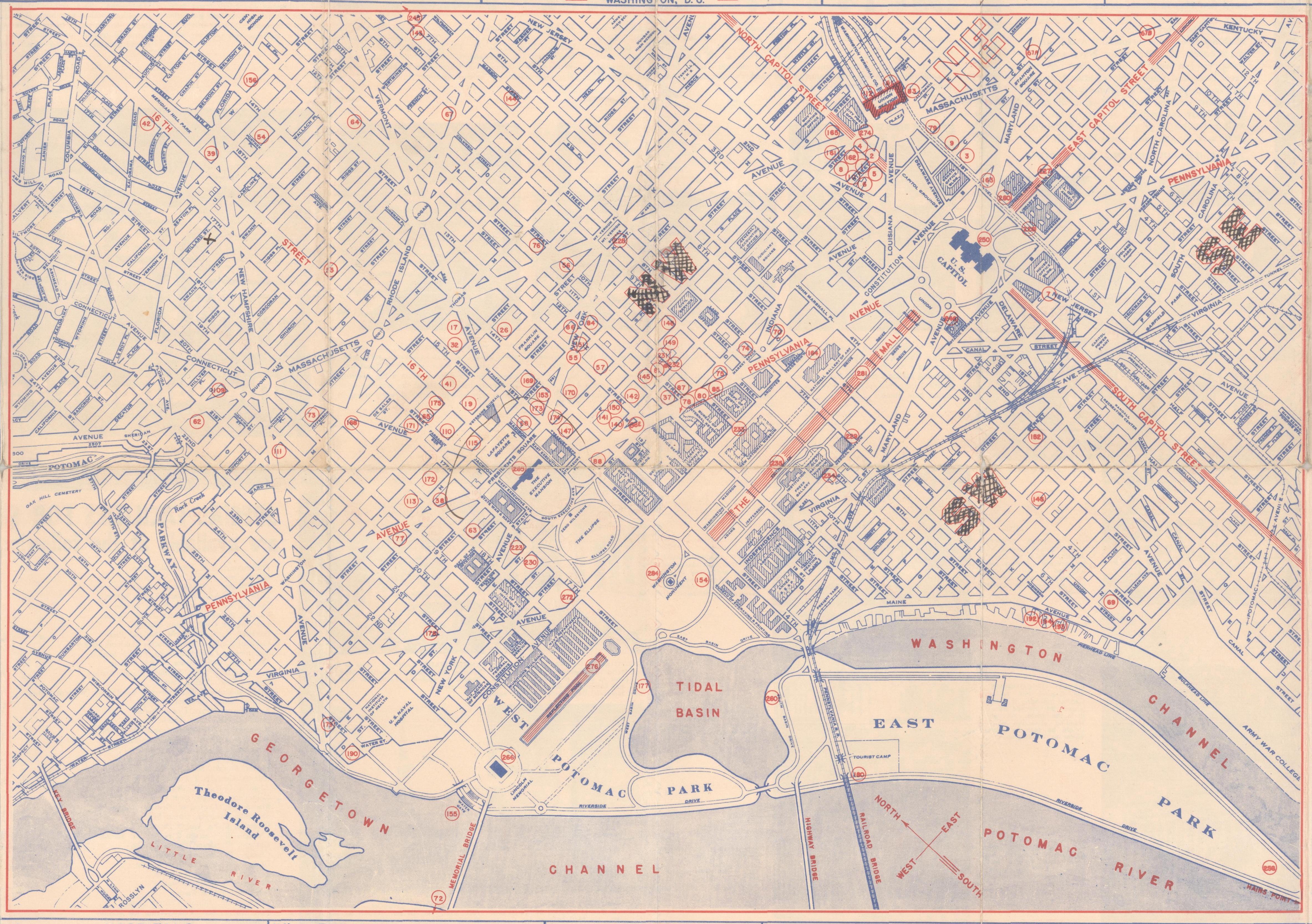 Milieu du XXe siècle En 1943, guide de l'USO à Washington en vente