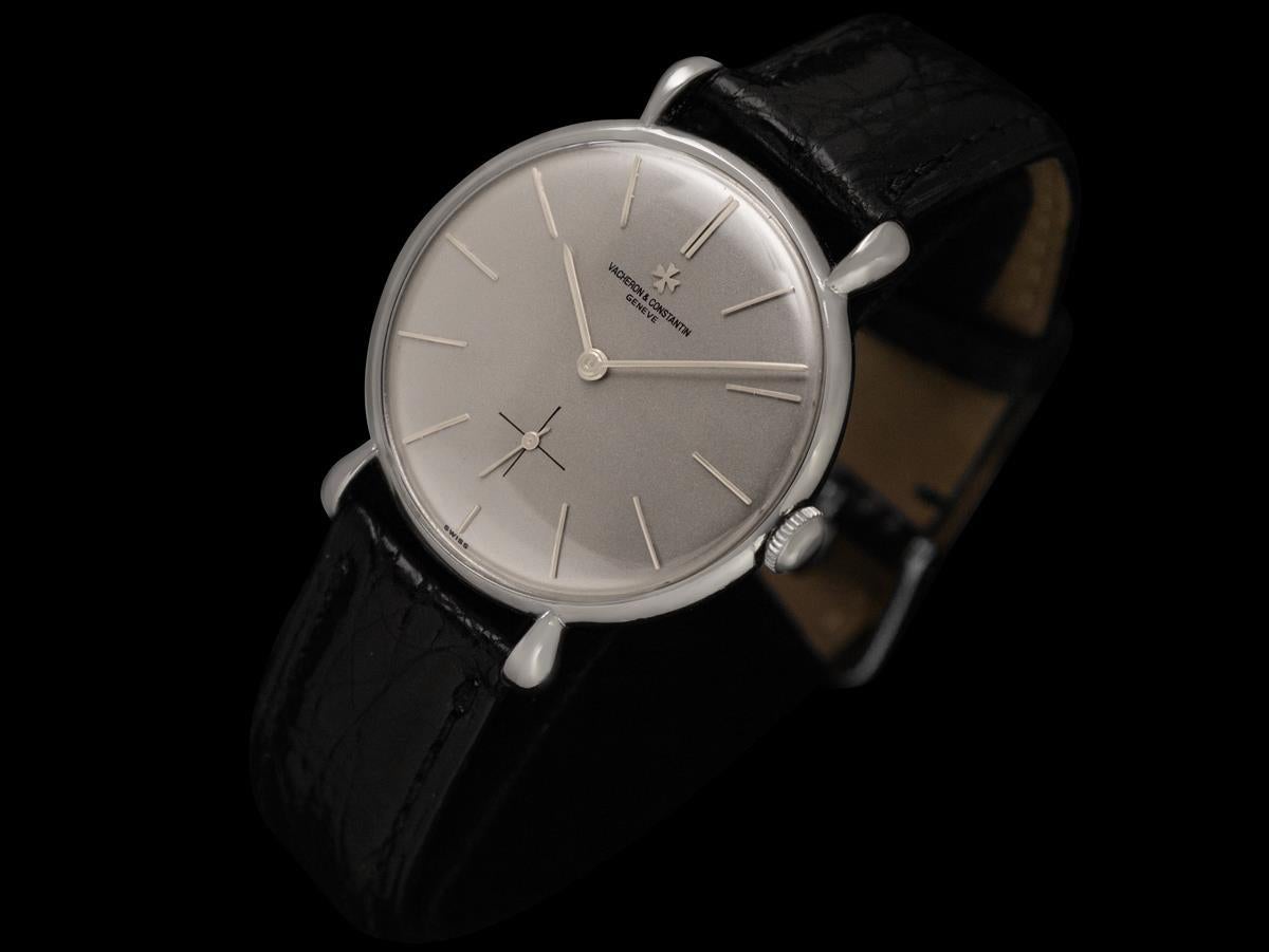 1943 Vacheron & Constantin Vintage Mens Oversized Tear Drop Watch - Stainless St In Good Condition For Sale In Suwanee, GA