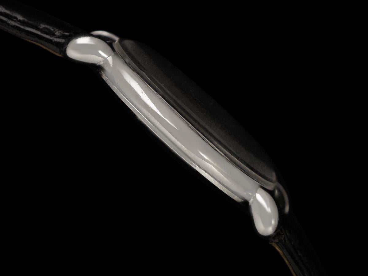 1943 Vacheron & Constantin Vintage Mens Oversized Tear Drop Watch - Stainless St For Sale 1