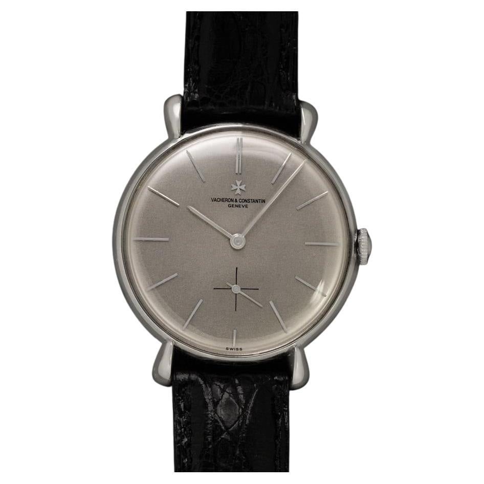 1943 Vacheron & Constantin Vintage Mens Oversized Tear Drop Watch - Stainless St For Sale