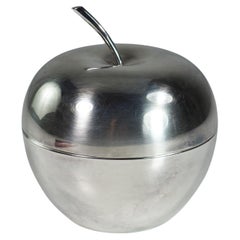 1944 Lino Sabattini Christofle Design Silver Metal Apple Box