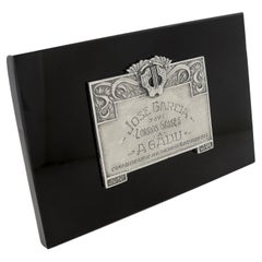 1944 Placca d'argento commemorativa di Jose Garcia e Sus Zorros Grises