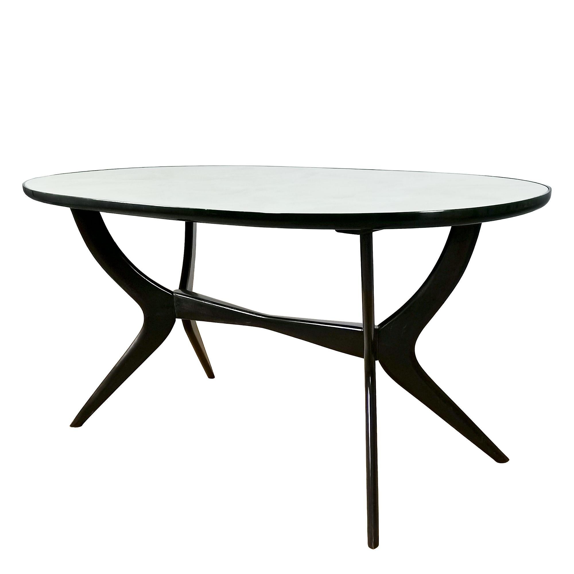 back painted glass dining table