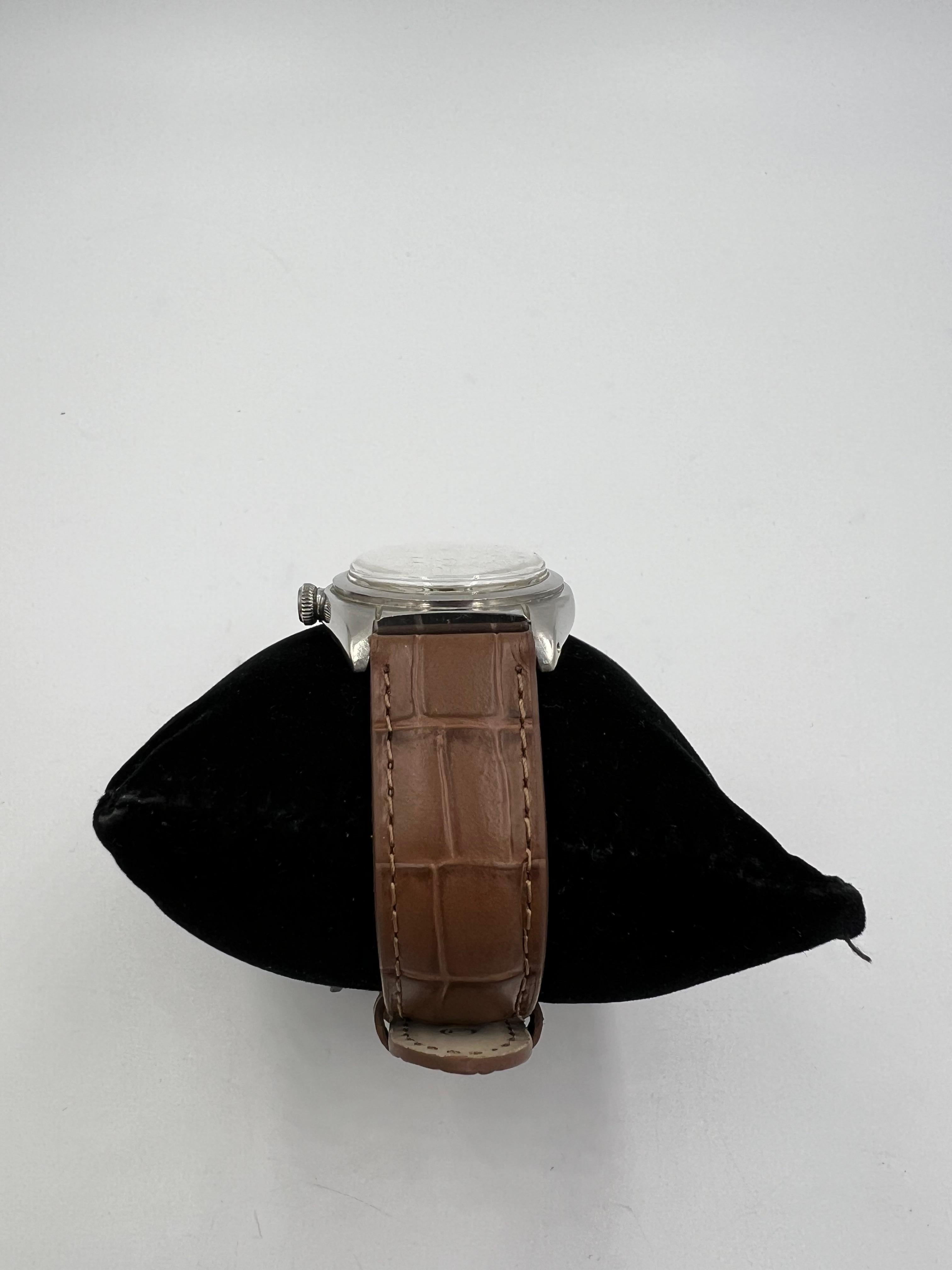 Montre-bracelet Rolex Bubbleback 1945 en acier inoxydable en vente 2
