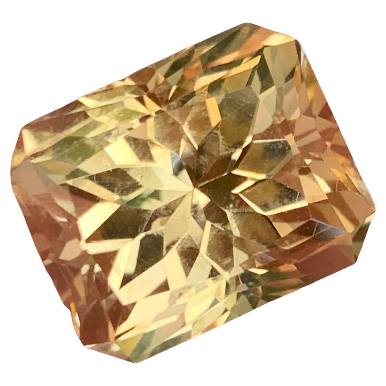 19,45 Karat Loser mattierter goldener Citrin Stein Custom Cut Natürlicher Brasilianischer Edelstein im Angebot