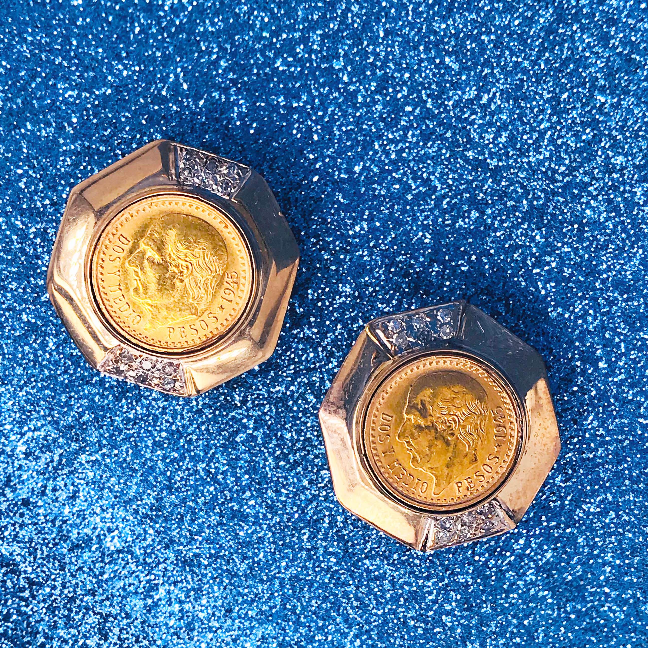 kruger coins earrings