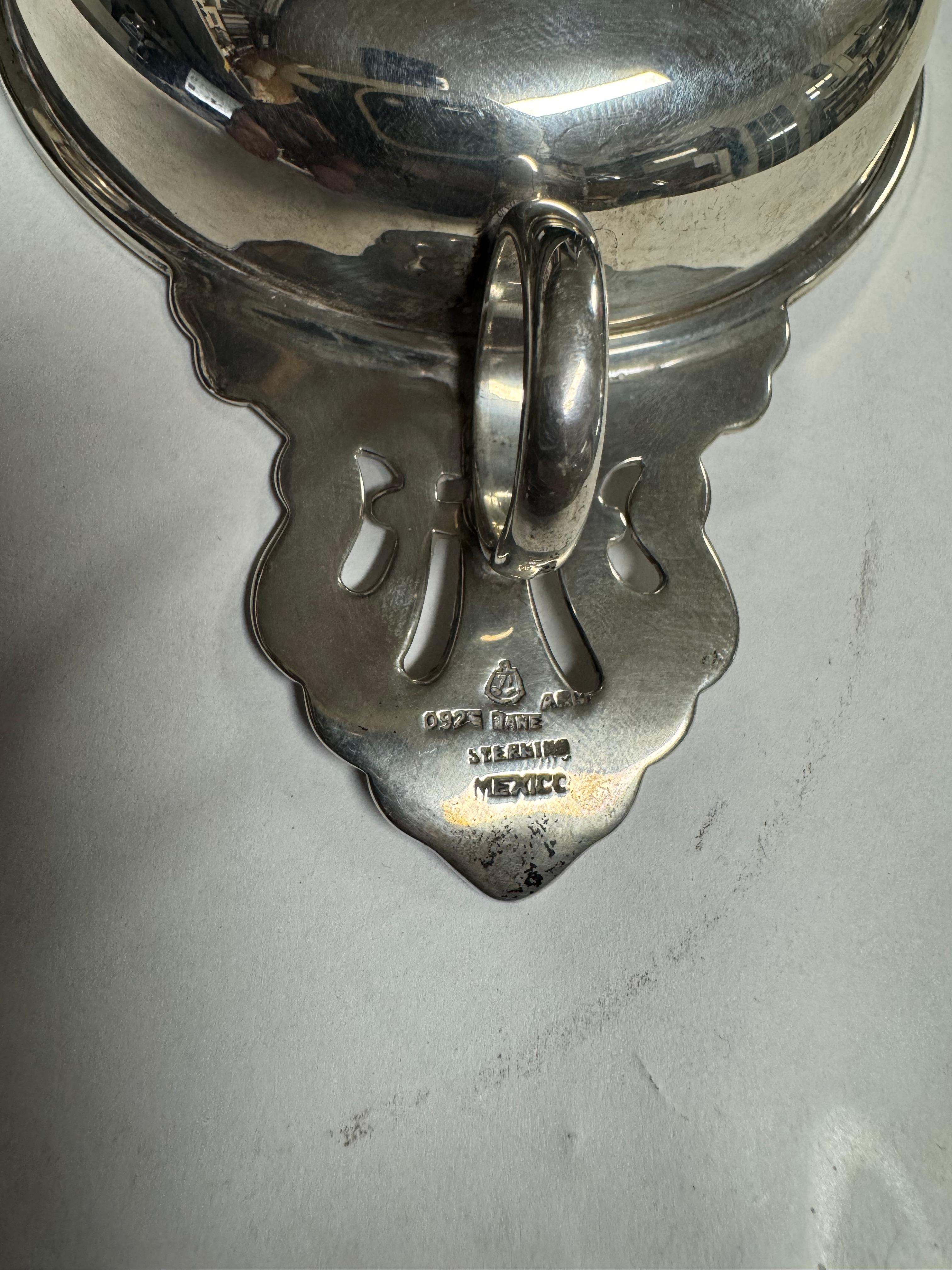 1945 Mexikanische .925 Sterling Silber Porringer (Moderne der Mitte des Jahrhunderts) im Angebot