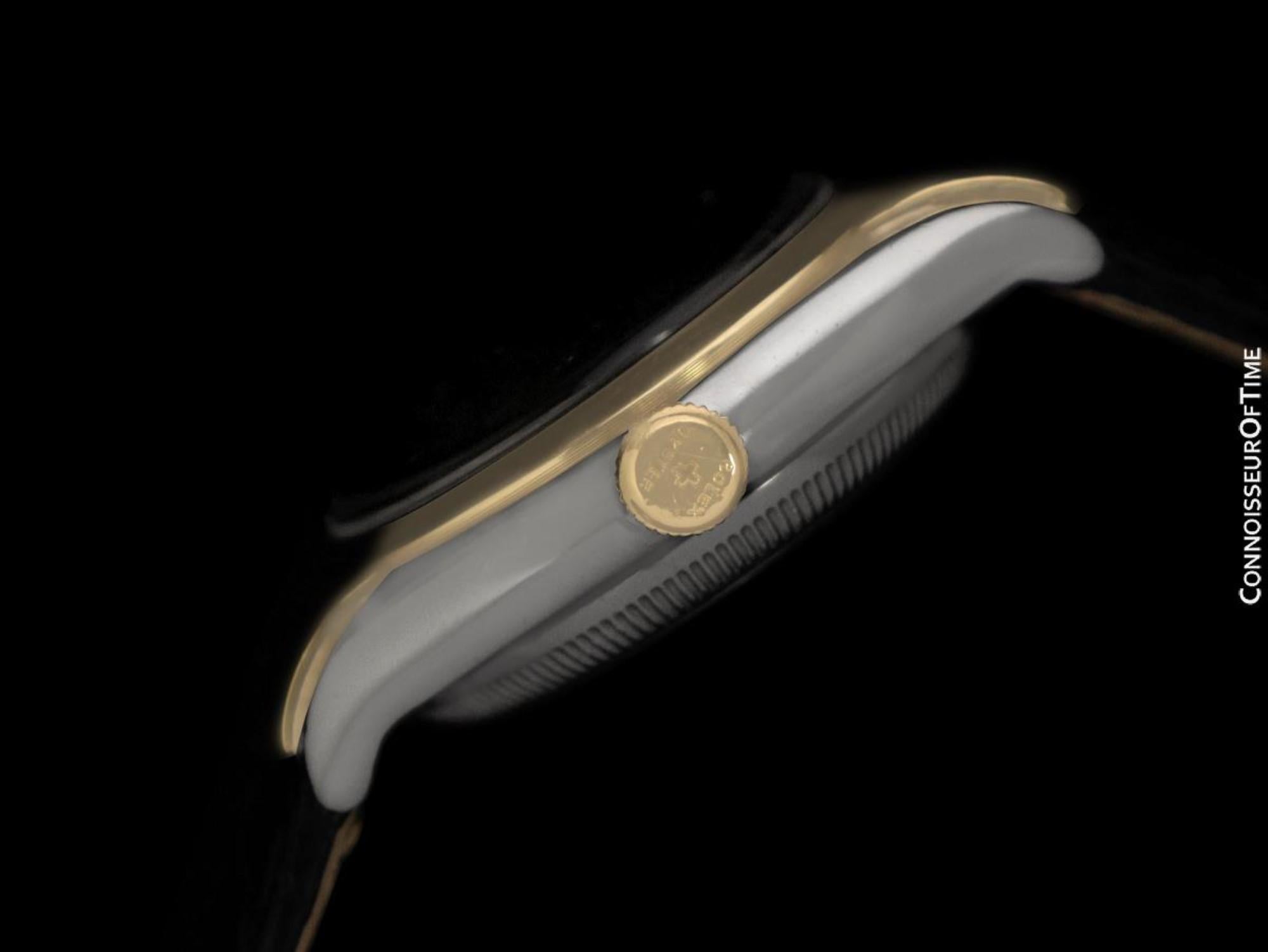 1945 Rolex Rare Hooded Bubbleback Ref. 3065, Oro & SS - Originale con garanzia In condizioni ottime in vendita a Suwanee, GA