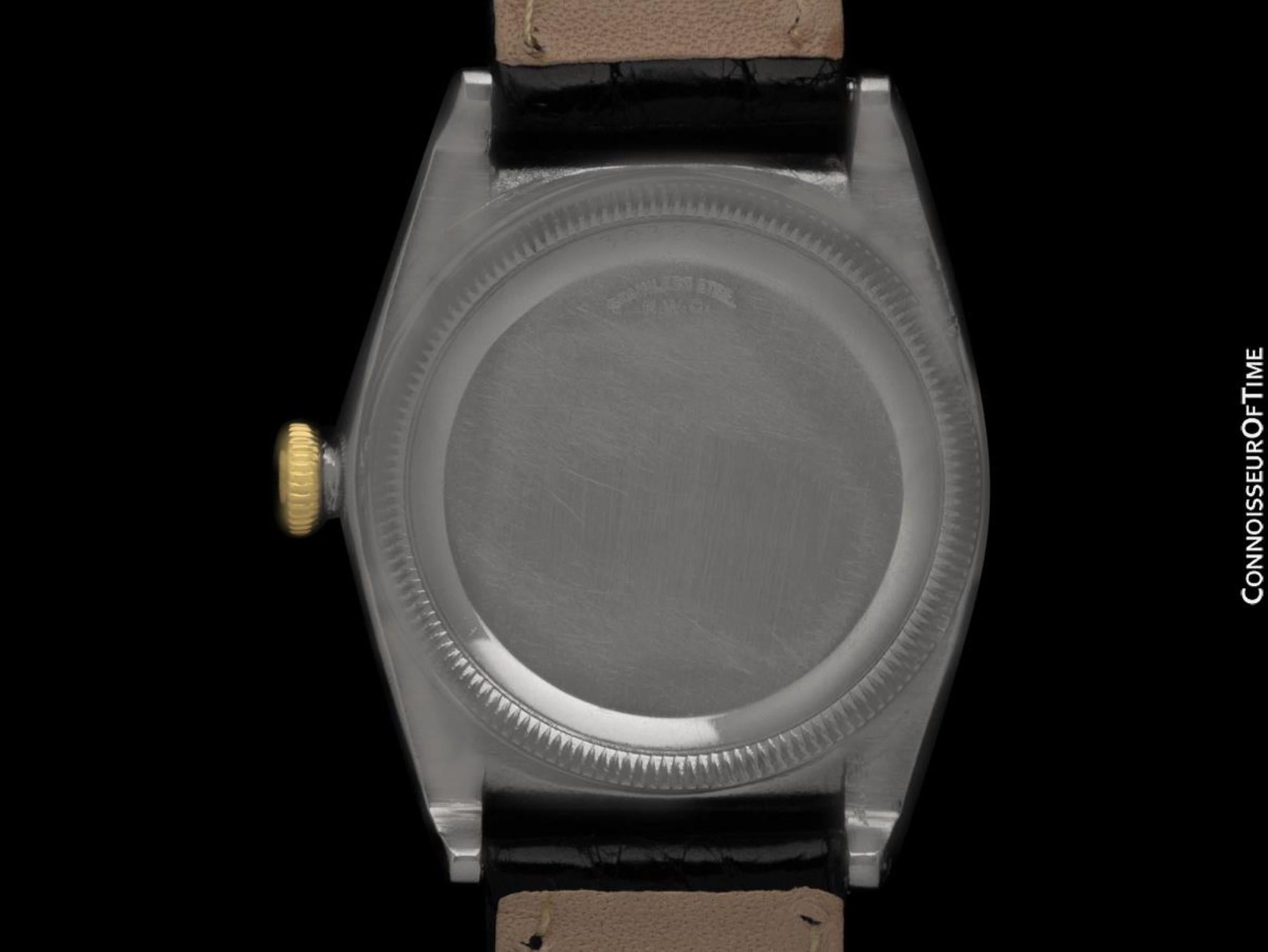 1945 Rolex Rare Hooded Bubbleback Ref. 3065, Oro & SS - Originale con garanzia in vendita 1