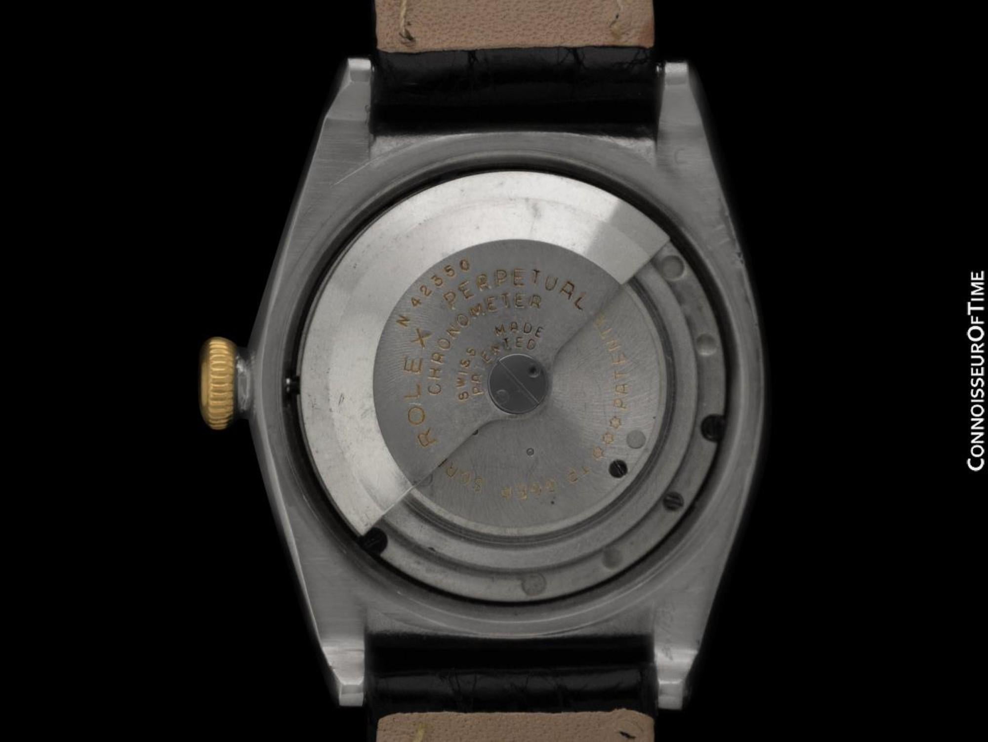 1945 Rolex Rare Hooded Bubbleback Ref. 3065, Oro & SS - Originale con garanzia in vendita 2