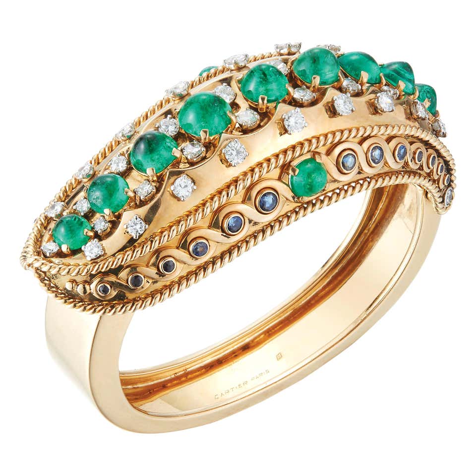 Antique Emerald Bracelets - 941 For Sale at 1stdibs