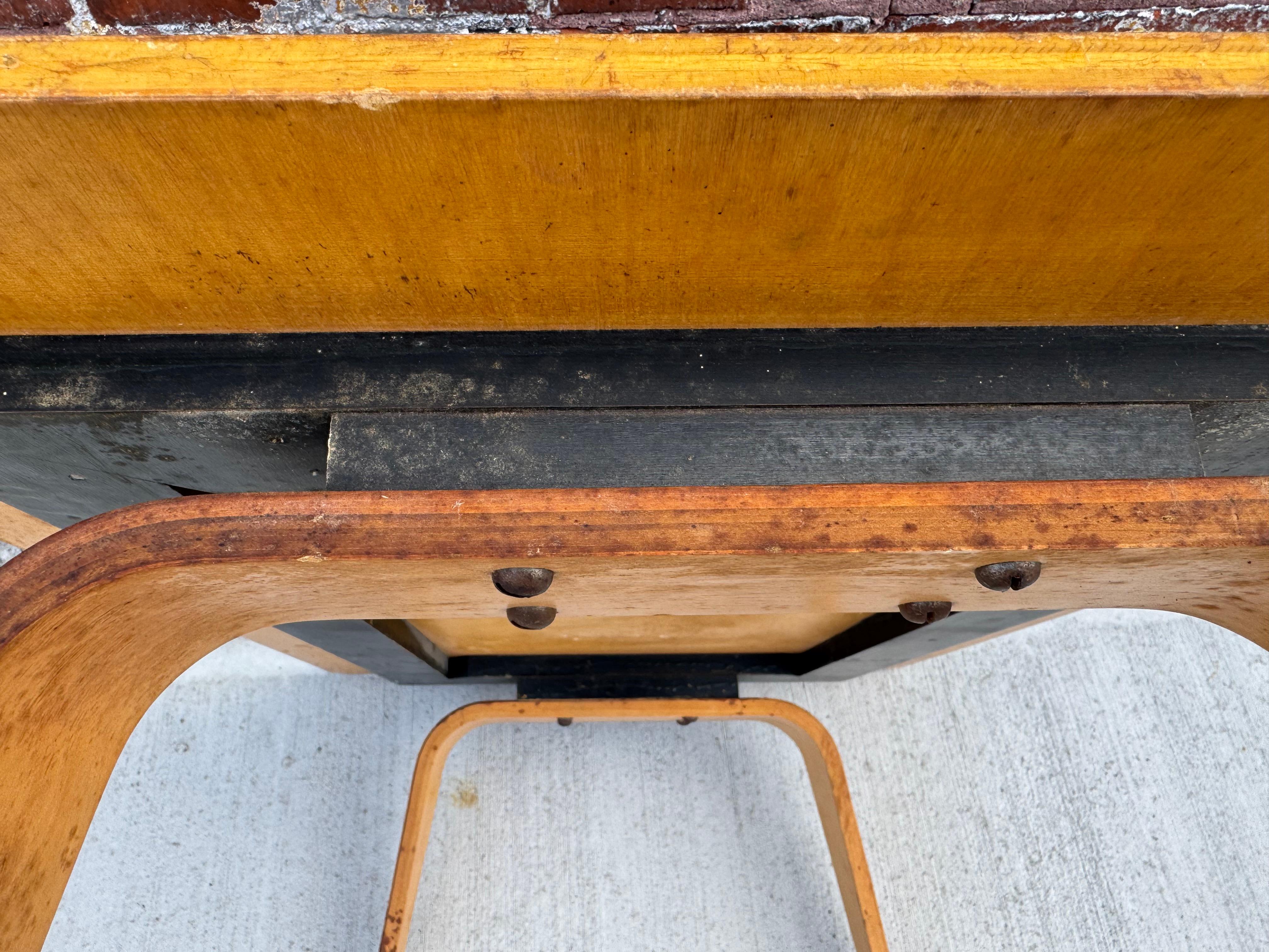 American 1946 Eames Evans Herman Miller OTW Coffee Table in Birch Plywood For Sale
