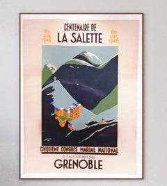 1946 Grenoble - Centenaire de La Salette Original Vintage Poster