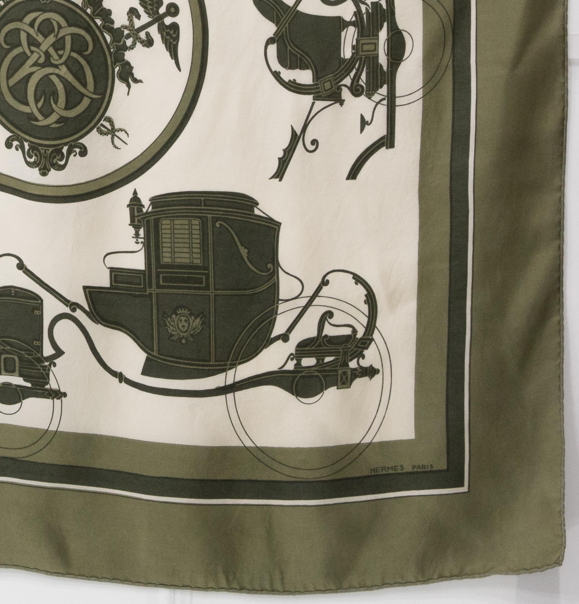1946 Hermes Ex Libris by Hugo Grygkar Silk Scarf 1