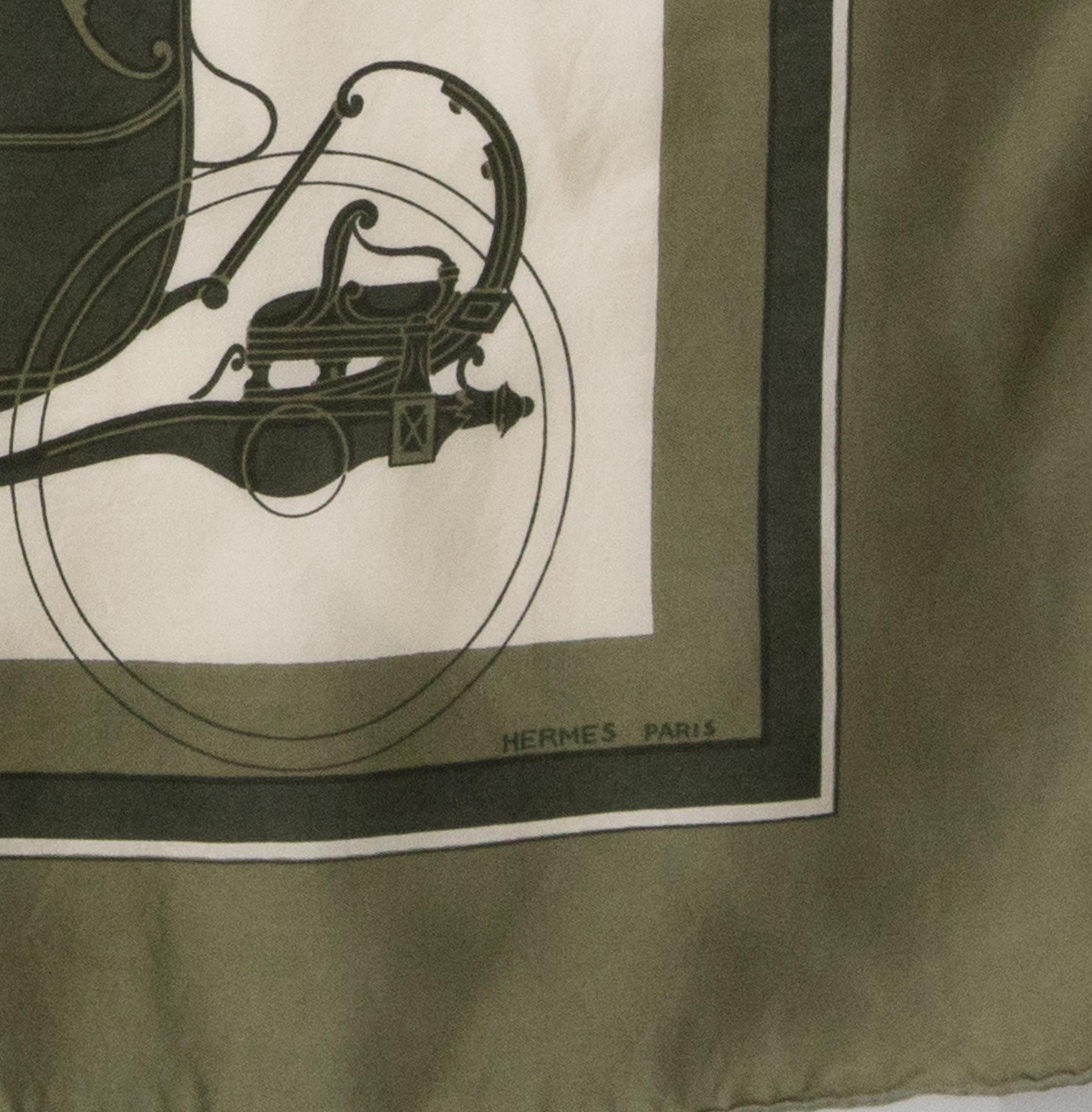 1946 Hermes Ex Libris by Hugo Grygkar Silk Scarf 2