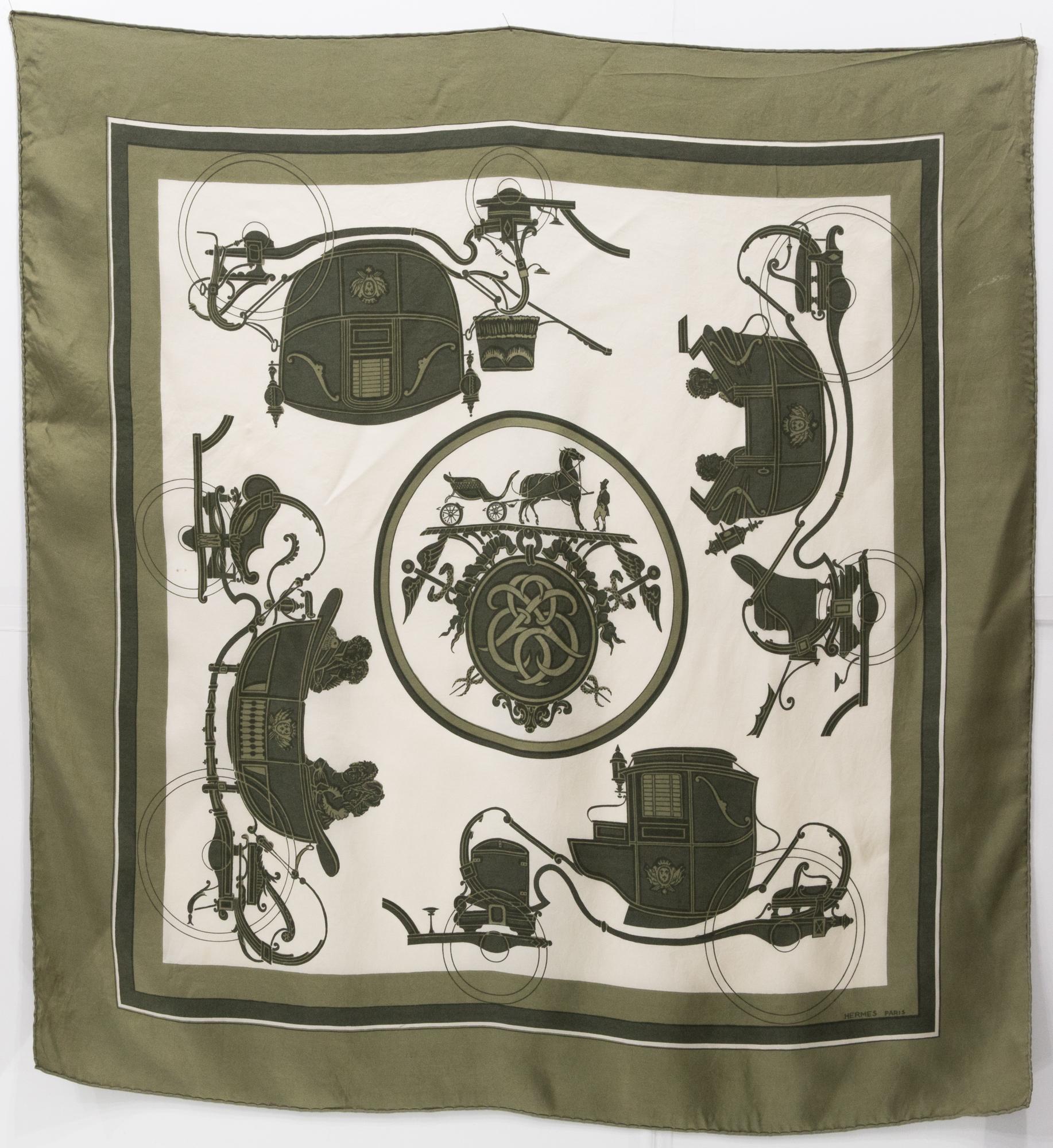 1946 Hermes Ex Libris by Hugo Grygkar Silk Scarf 3