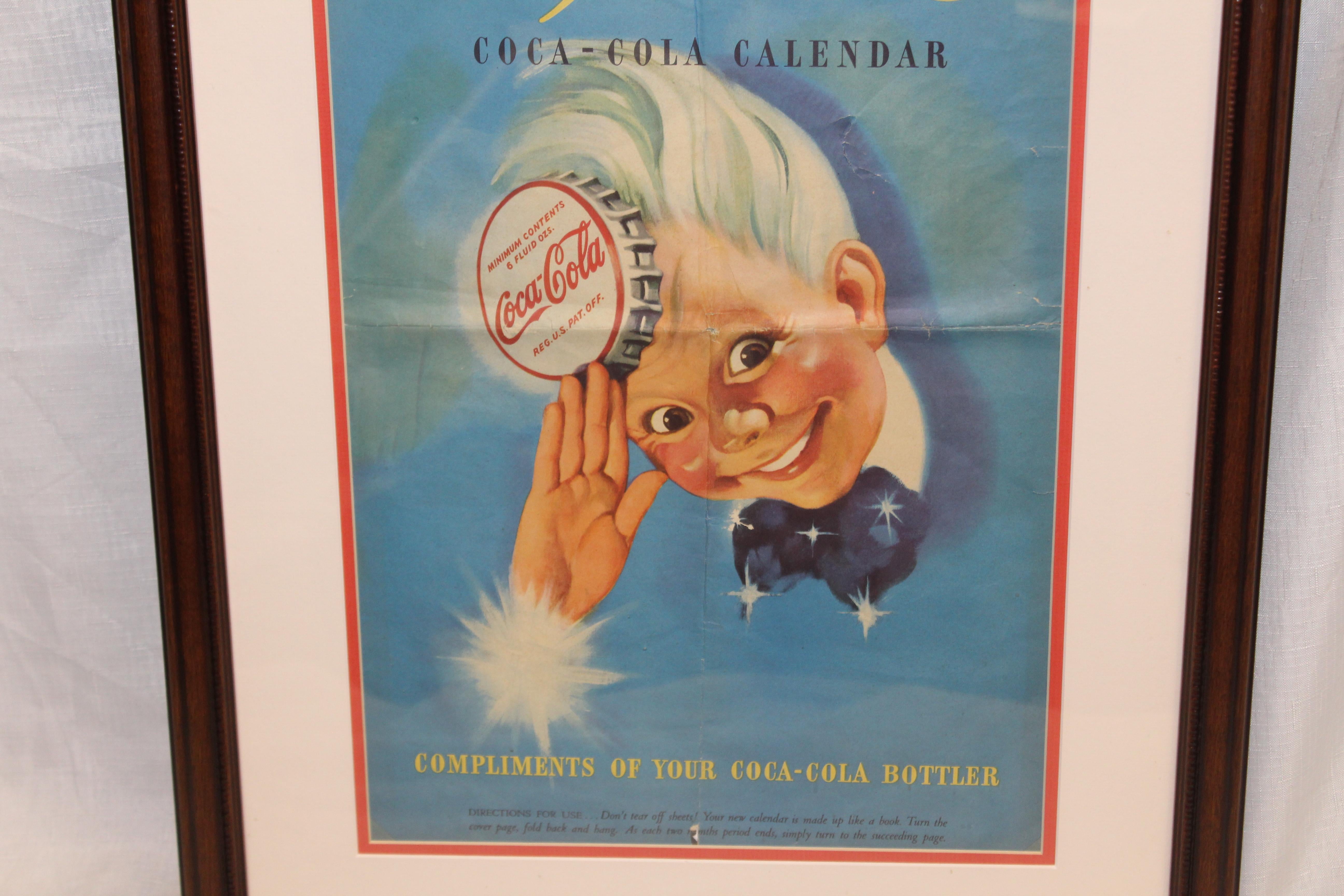 1946 Original Coca Cola Calendar 