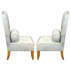 Damask Armchairs