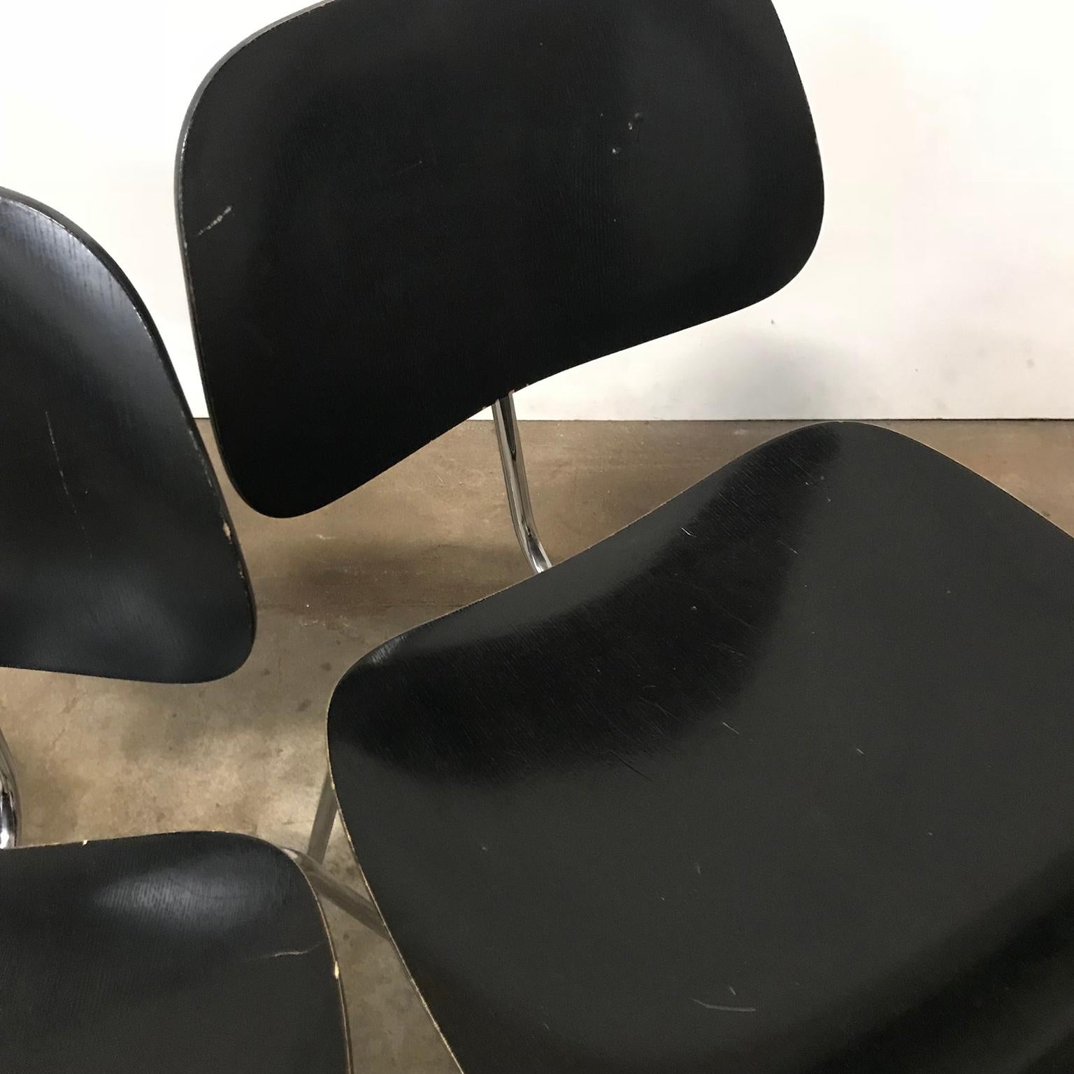 1946, Ray & Charles Eames for Herman Miller, DCM in Painted Black Version 3