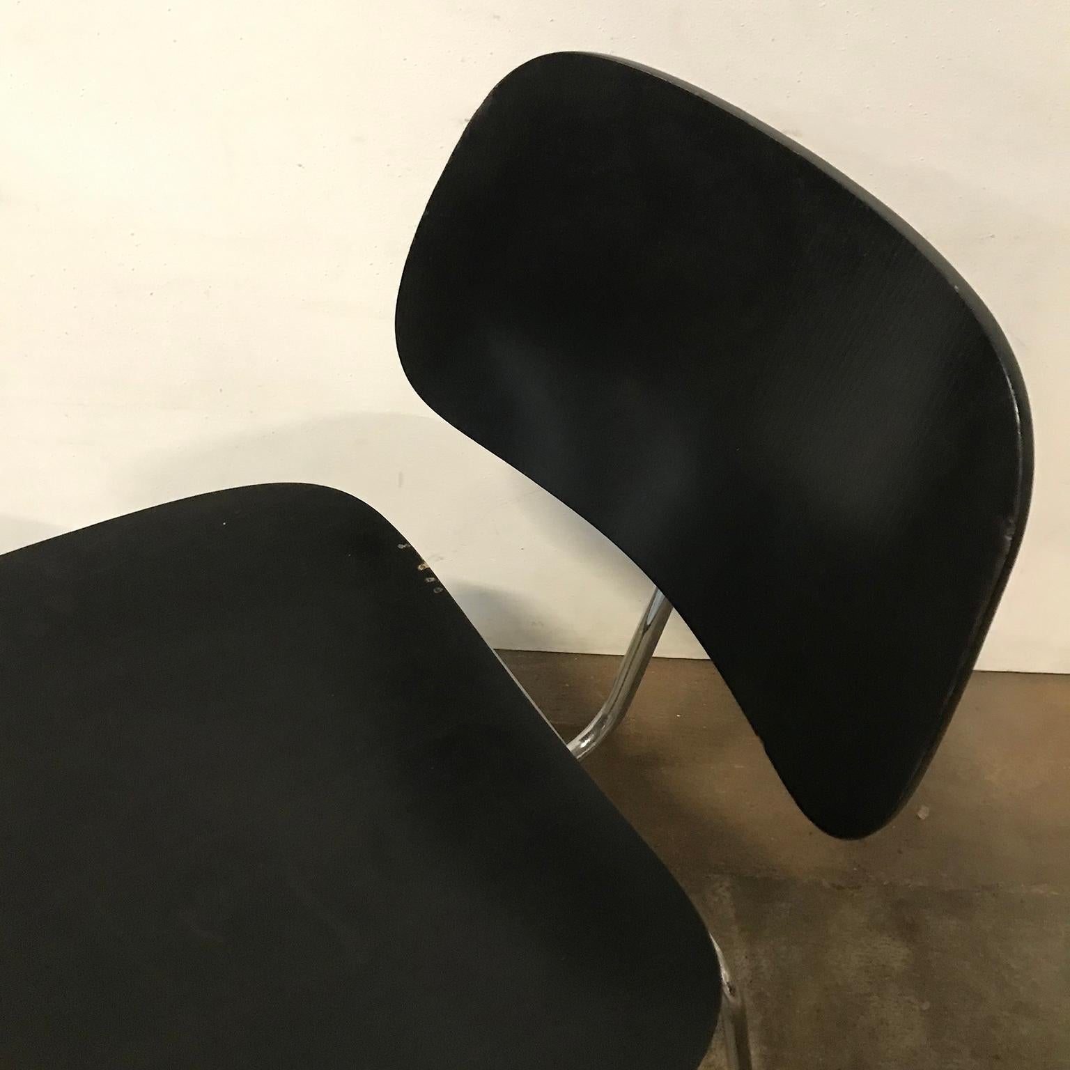 1946, Ray and Charles Eames for Herman Miller, Set of 4 DCM in Black Version 5