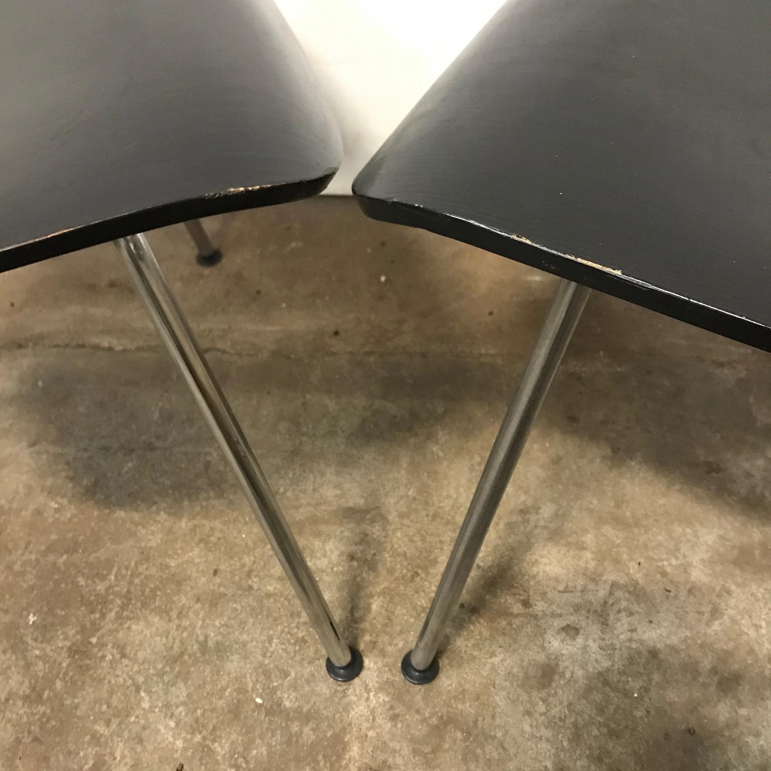 1946, Ray and Charles Eames for Herman Miller, Set of 4 DCM in Black Version 2