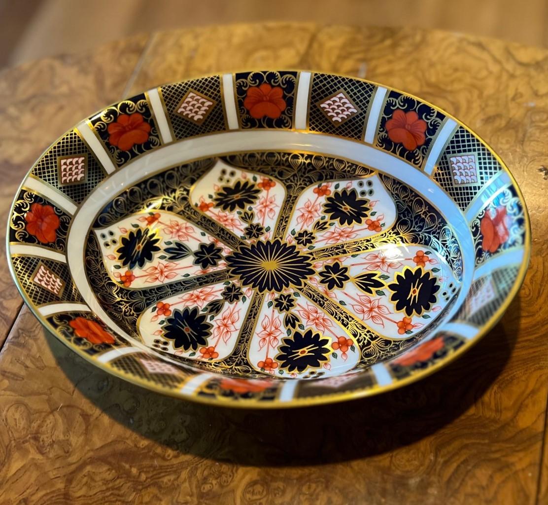 Giapponismo 1945 Royal Crown Derby Vecchio Piatto Imari per Verdure in vendita