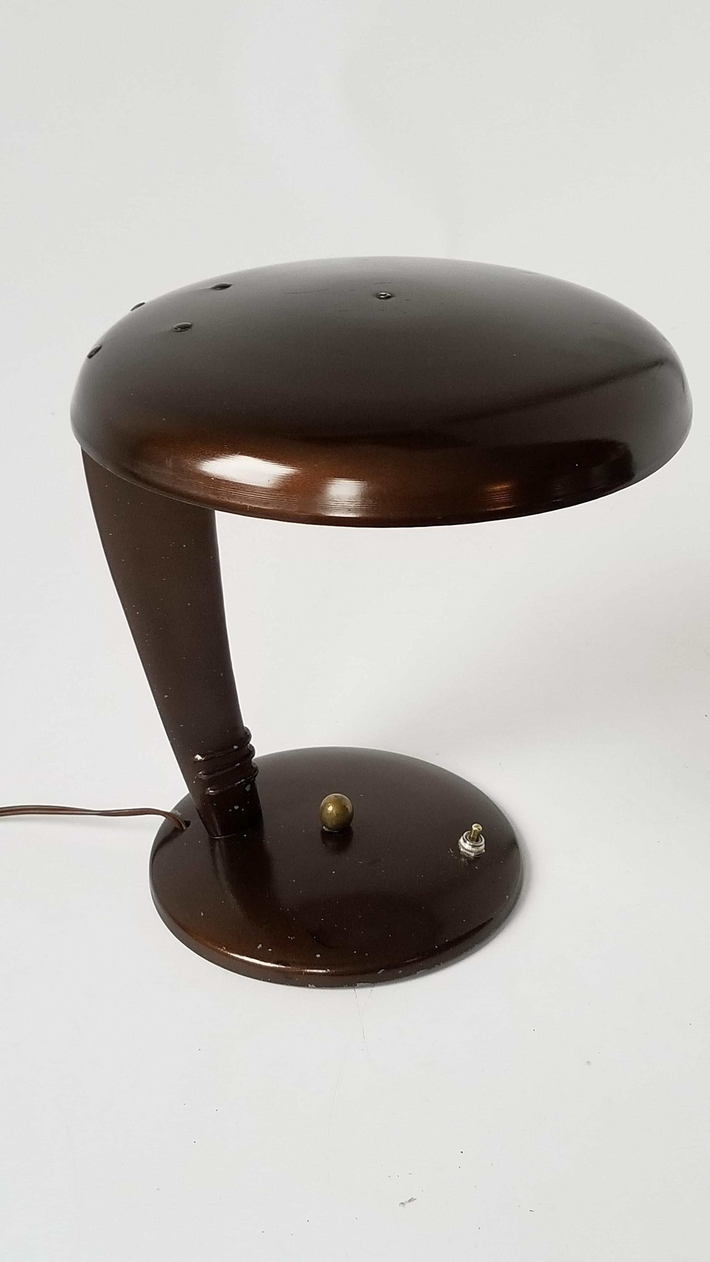 Metal 1946 ''The Eye Saver'' Table Lamp from Jean Otis Reinecke for Fairies, USA