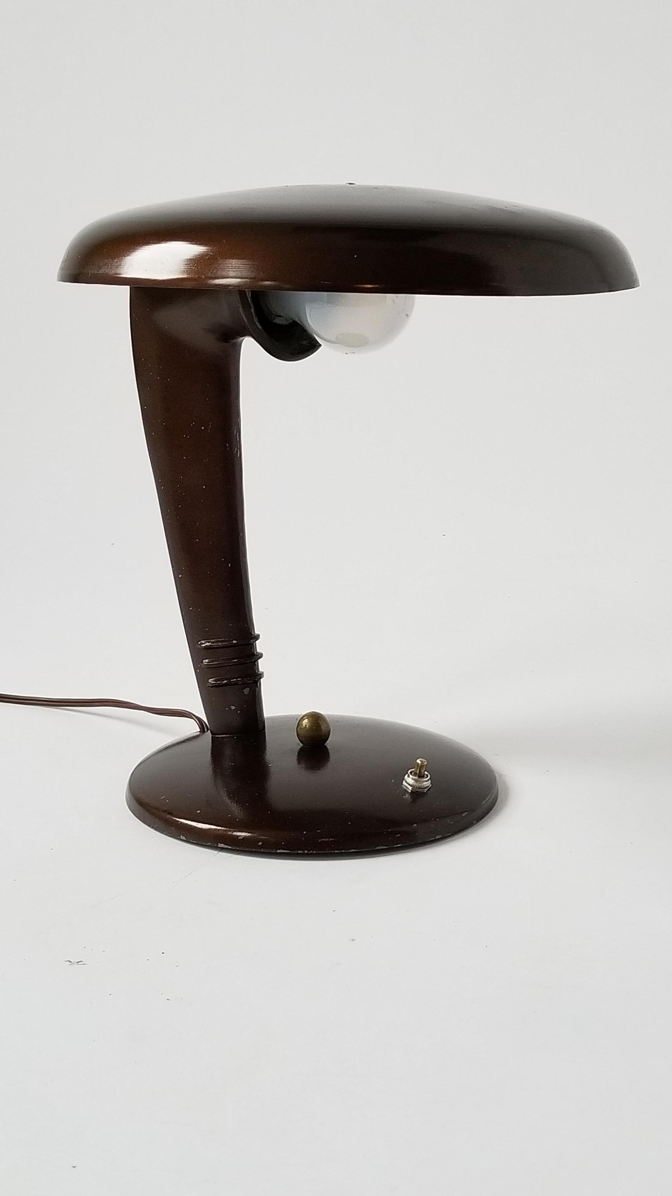 Enameled 1946 ''The Eye Saver'' Table Lamp from Jean Otis Reinecke for Fairies, USA