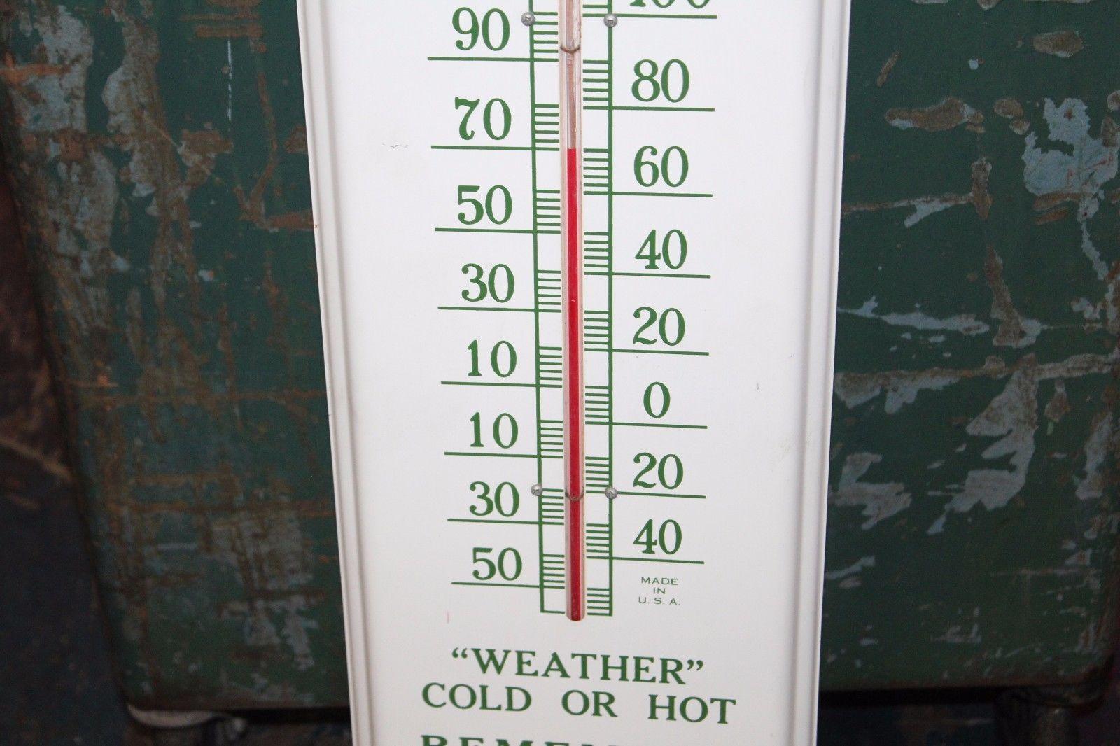 1947 AAA New Jersey Automotive Club Tin Thermometer Sign In Fair Condition For Sale In Orange, CA