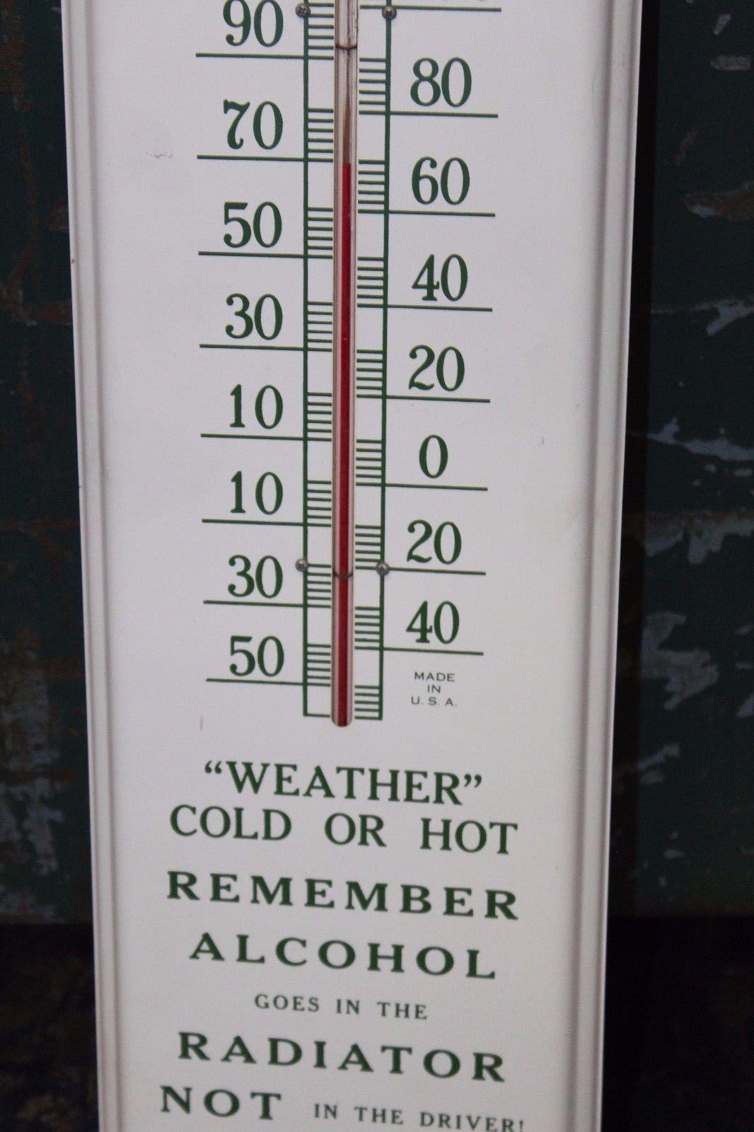 1947 AAA New Jersey Automotive Club Tin Thermometer Sign For Sale 2