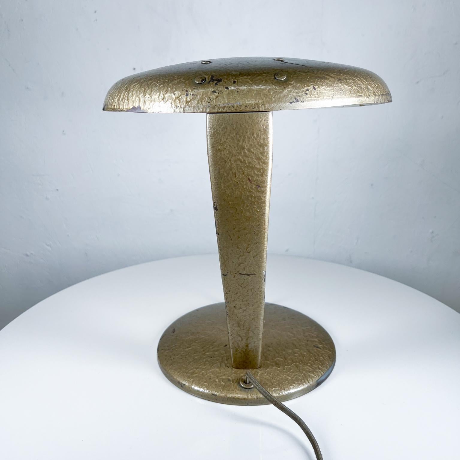 1947 Antiqued Gold Cobra Lamp by Jean Otis Reinecke for Faries MFG 1