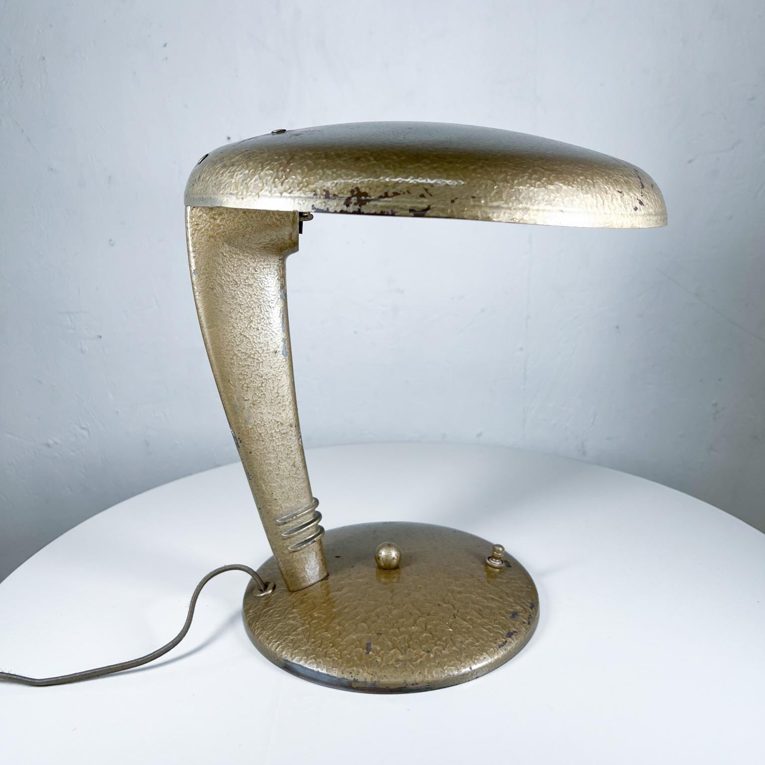 1947 Antiqued Gold Cobra Lamp by Jean Otis Reinecke for Faries MFG 2