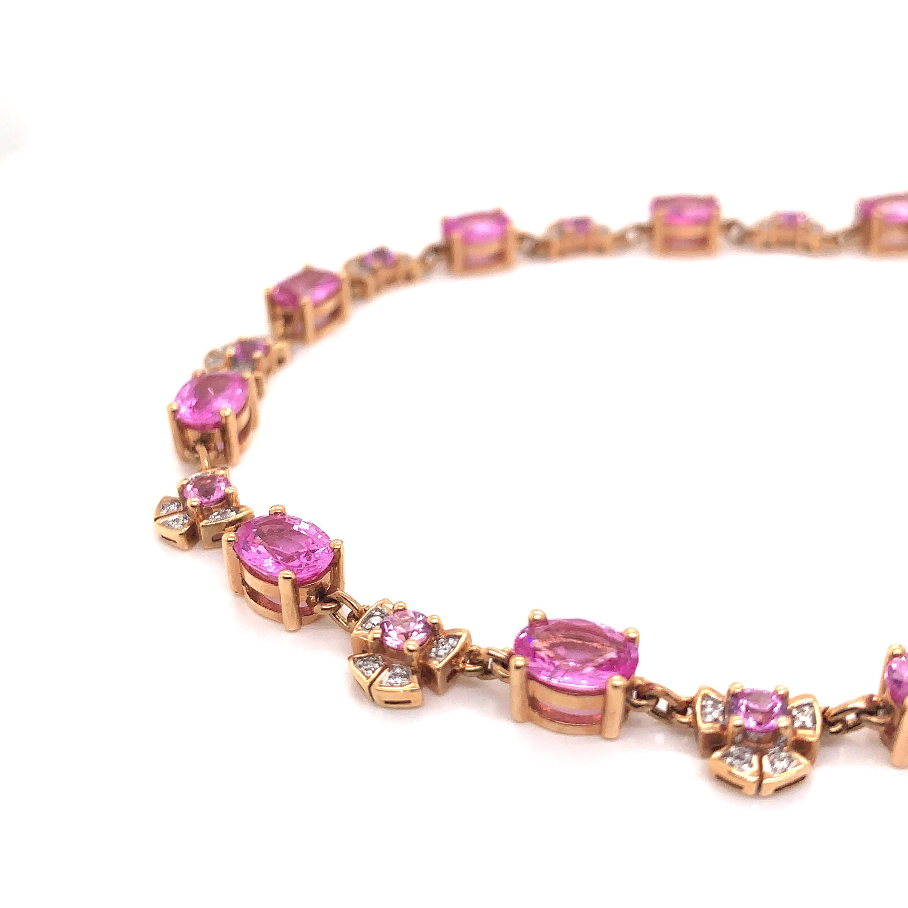 If you like to indulge in sweets, then you're definitely going to fall in love with these candy like 'jelly-bean' pink sapphires! This particular necklace showcases dazzling pink sapphires that are almost candy like! 

Designer pink sapphire