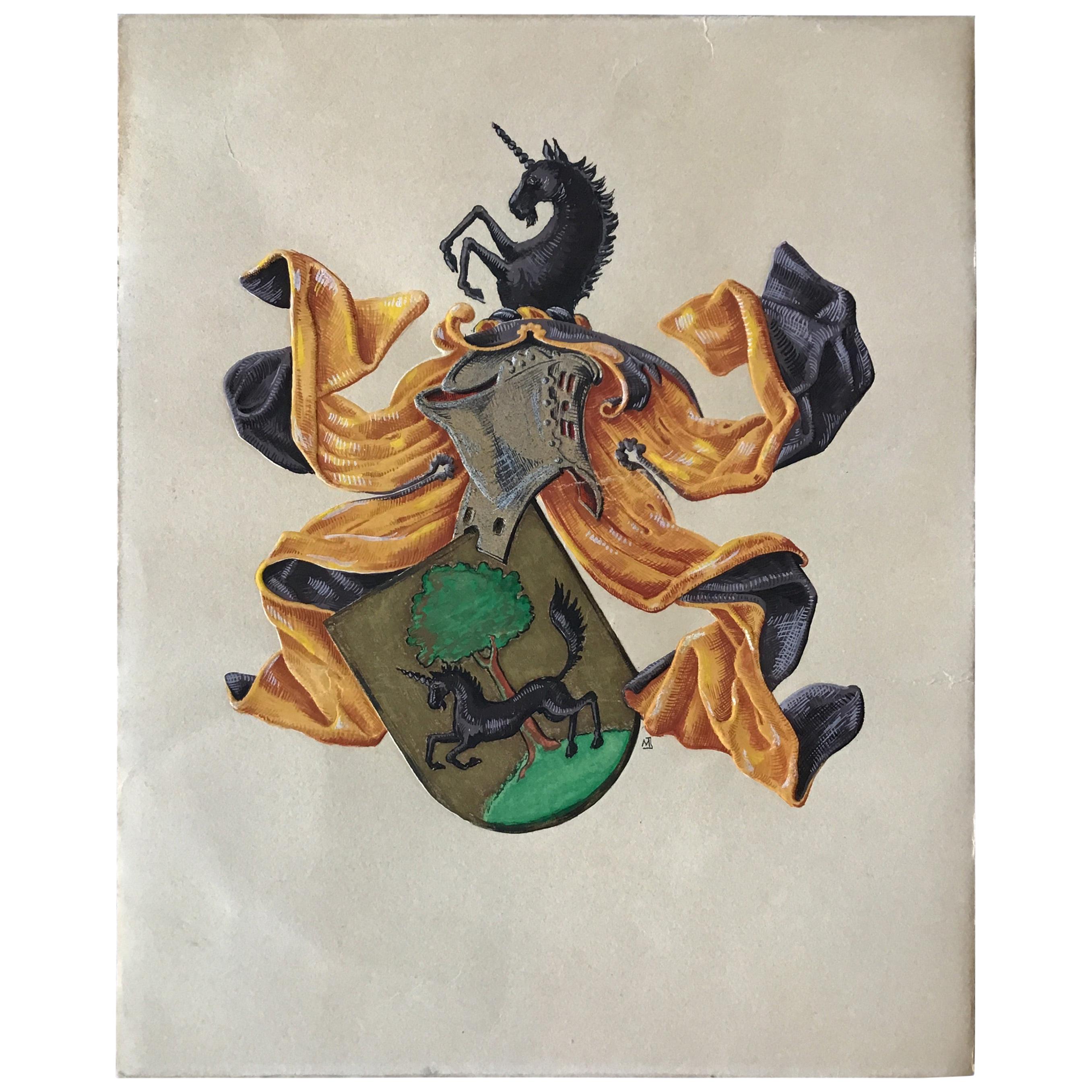 1947 Crest Painting For Sale