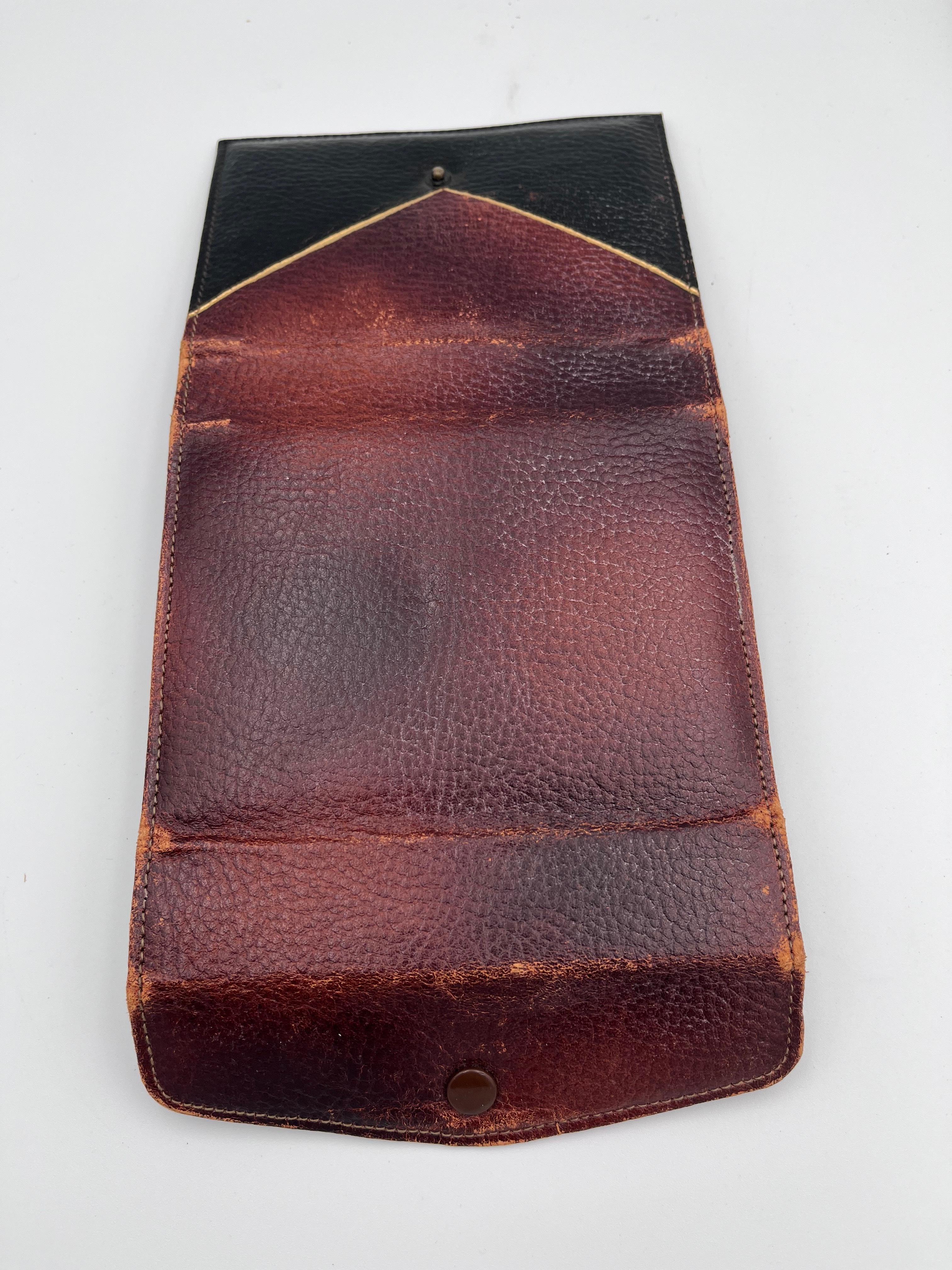 1947 Esquire Pin Up Zebra Cheetah Bridge Jeu de cartes de poker dans un étui en cuir en vente 4