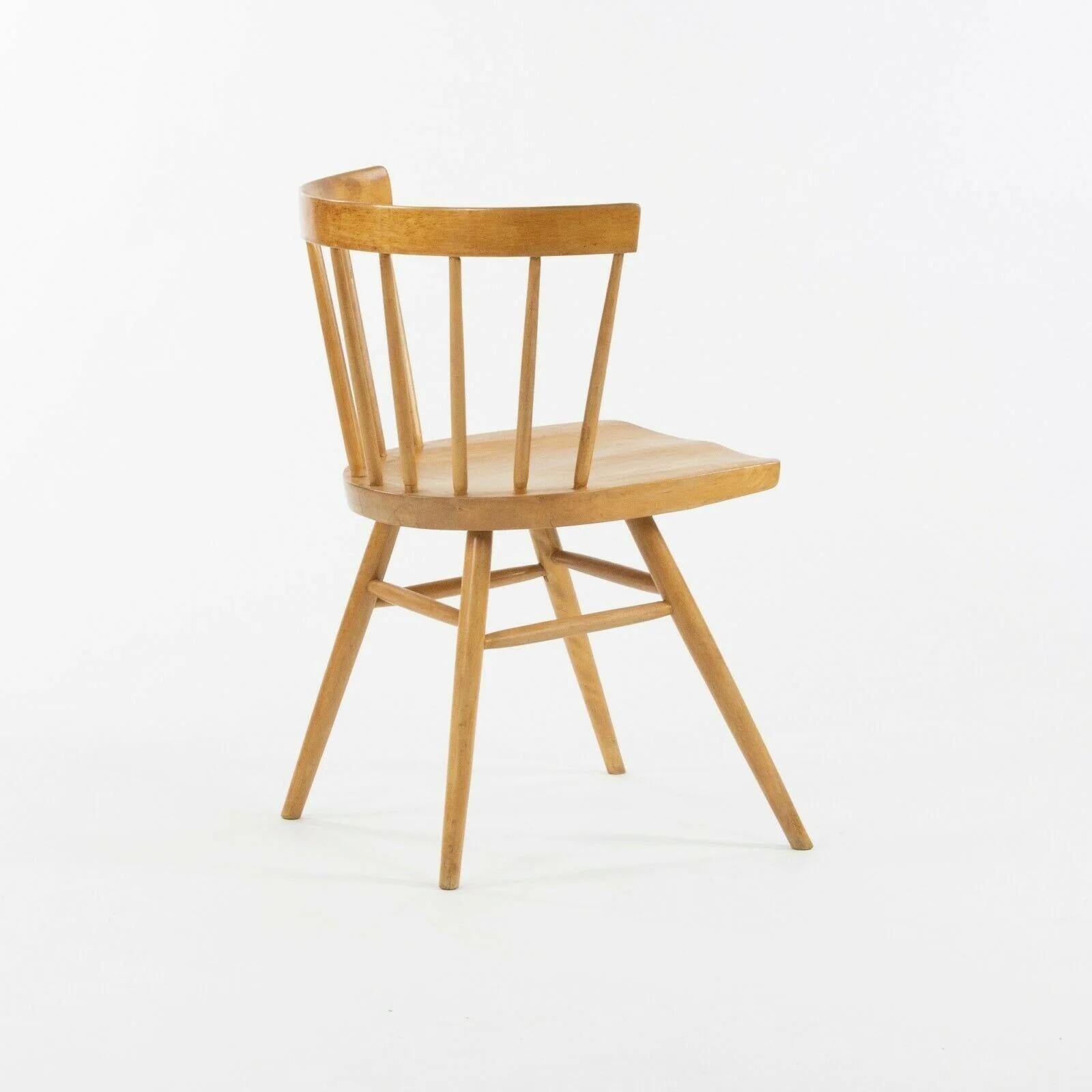 American 1947 George Nakashima for Knoll N19 Straight Chair in Natural Birch For Sale