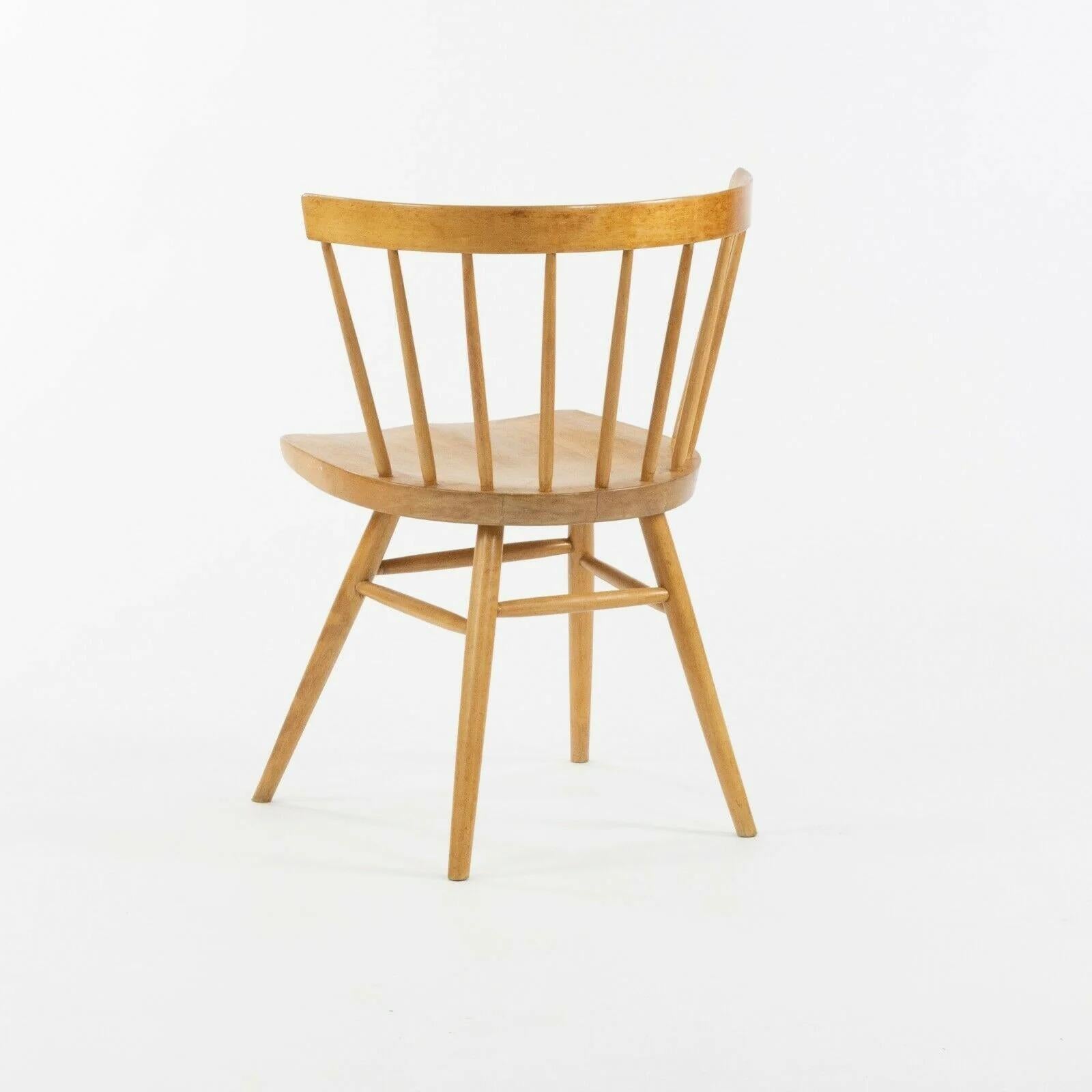 Mid-20th Century 1947 George Nakashima for Knoll N19 Straight Chair in Natural Birch For Sale