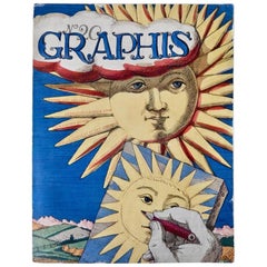 1947 Graphis Magazine with Fornasetti Sun Motif Cover