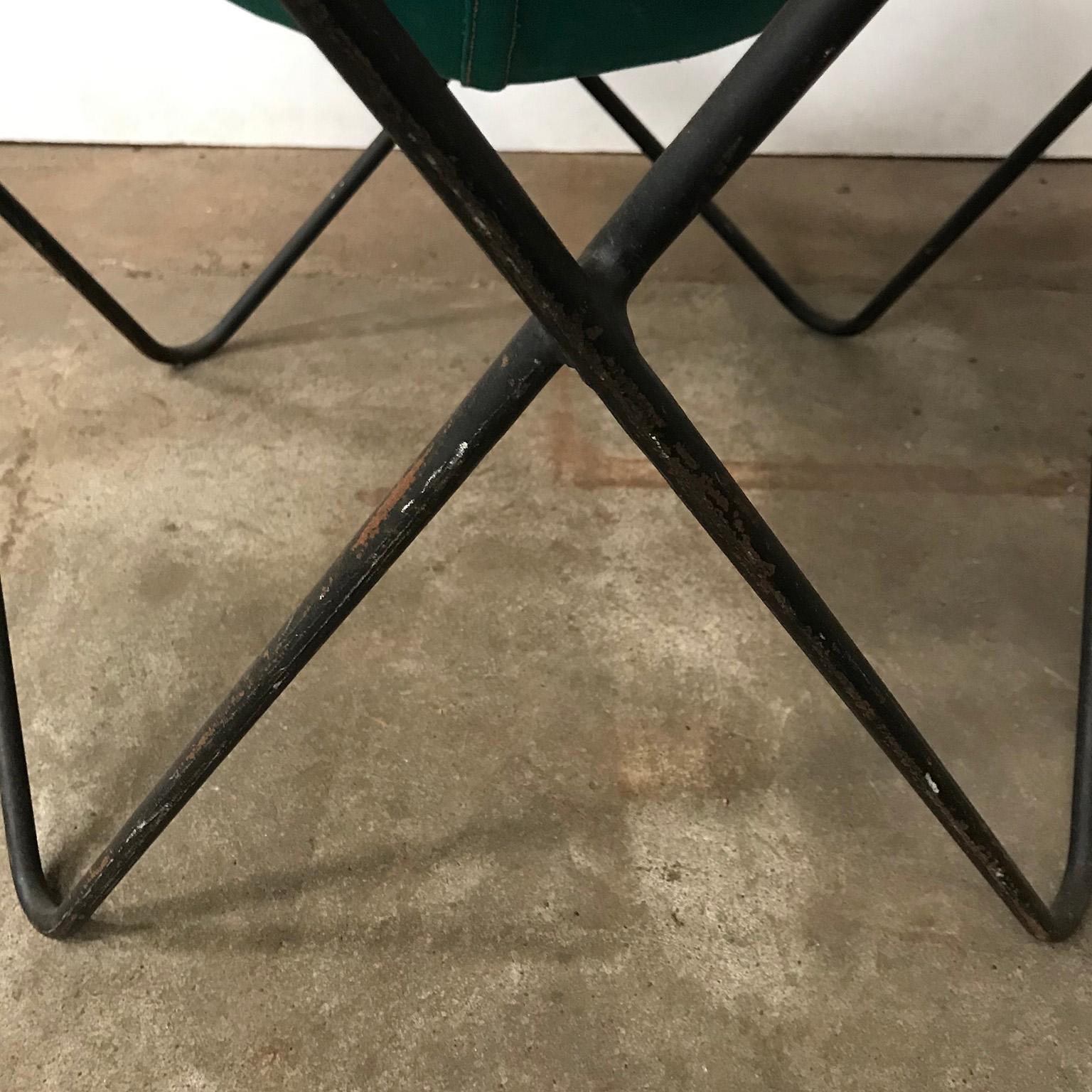 1947, Hardoy, Ferrari, Green Cover with Grey Base Butterfly Chair 4