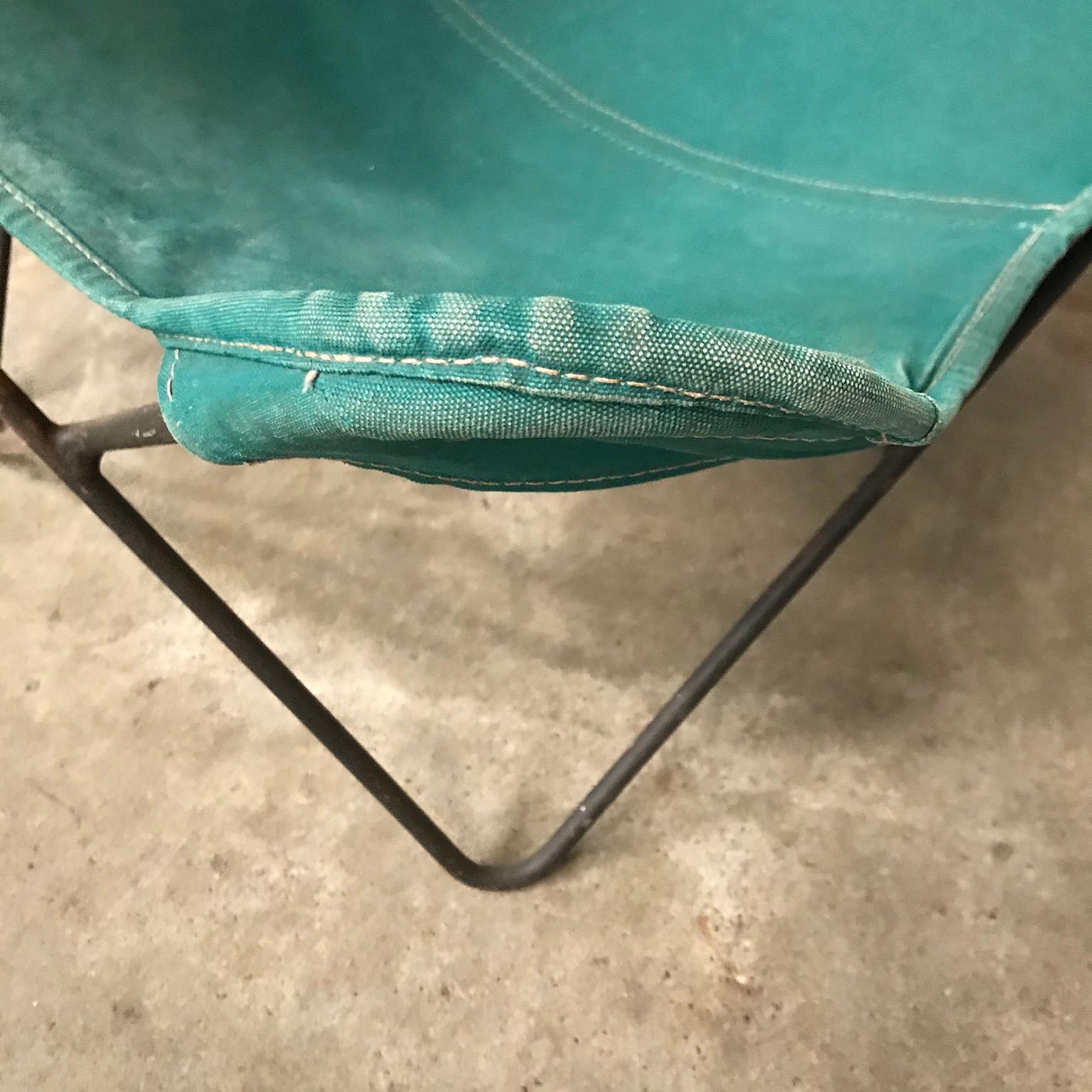 1947, Hardoy, Ferrari, Green Cover with Grey Base Butterfly Chair 9
